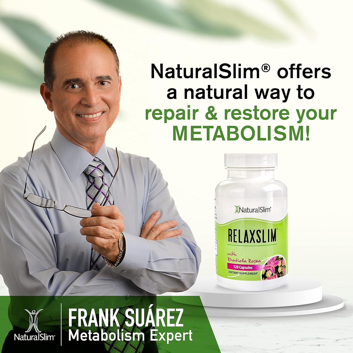 RelaxSlim Suplemento Natural 120 Cápsulas - Rhodiola Rosea