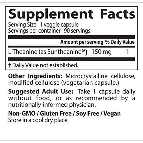 L-Teanina Doctor's Best 150 mg Vegano 90 Cápsulas