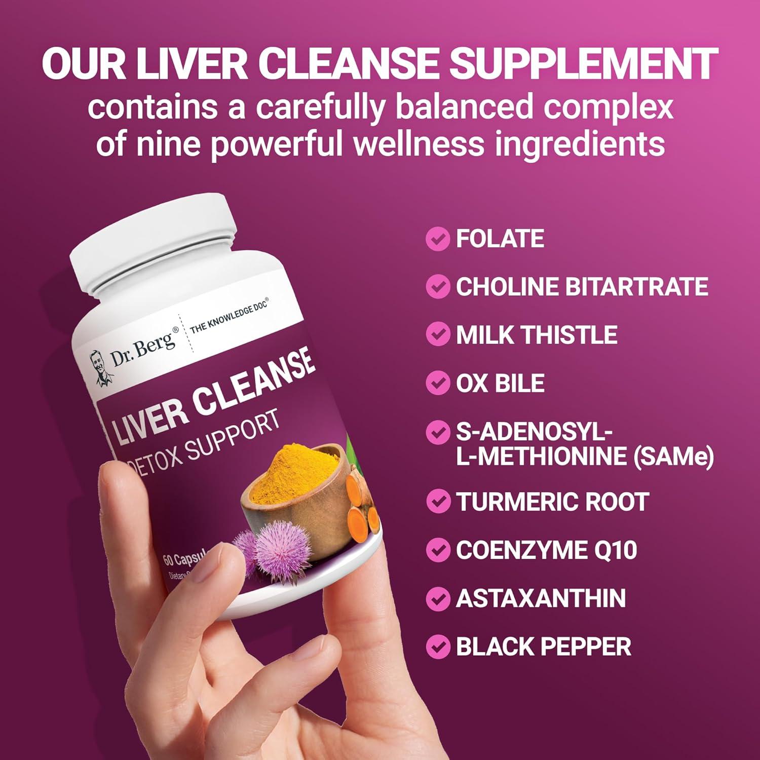 Cápsulas de desintoxicación del hígado Dr. Berg - 60 unidades