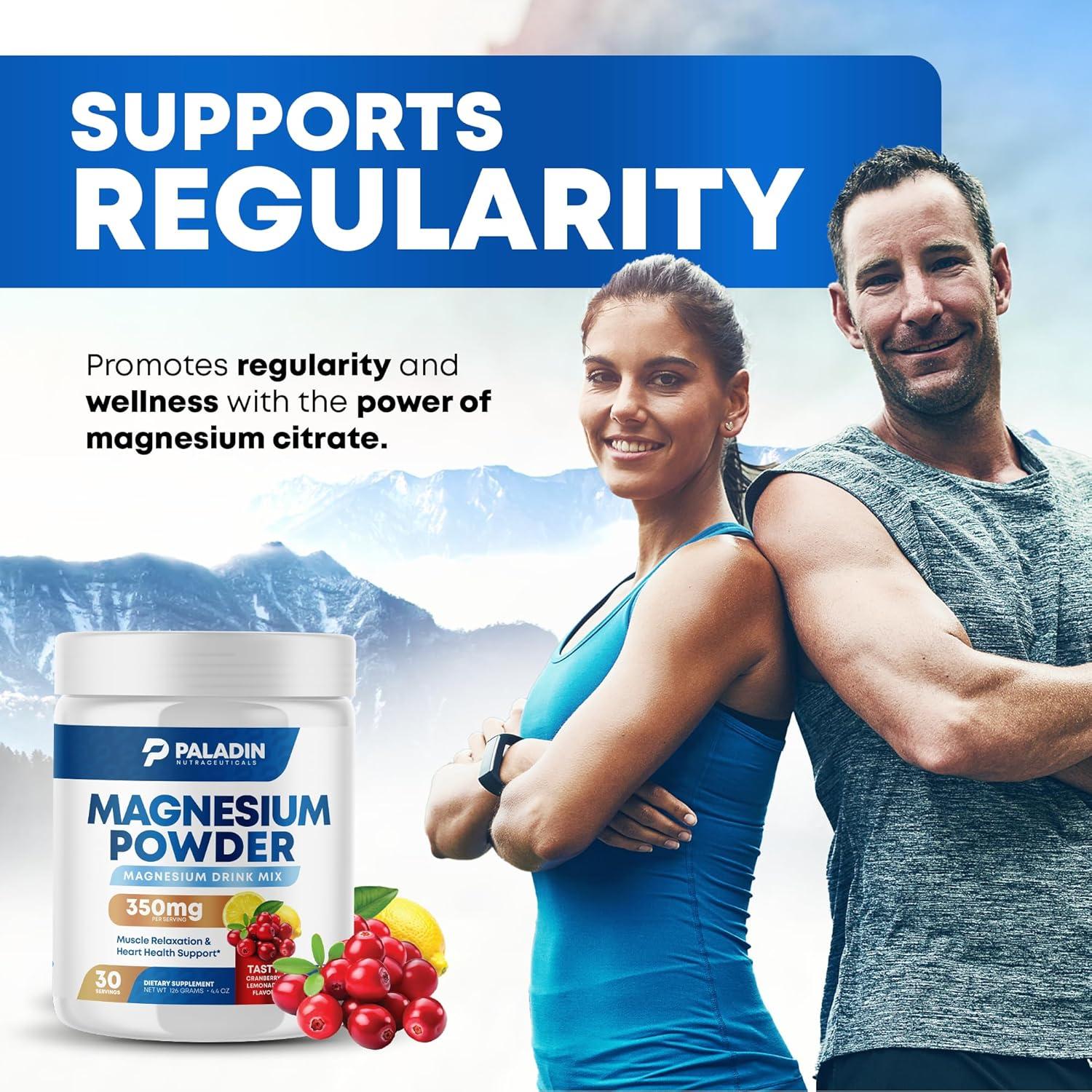 Polvo de Magnesio Paladin Nutraceuticals 30 Porciones Limonada