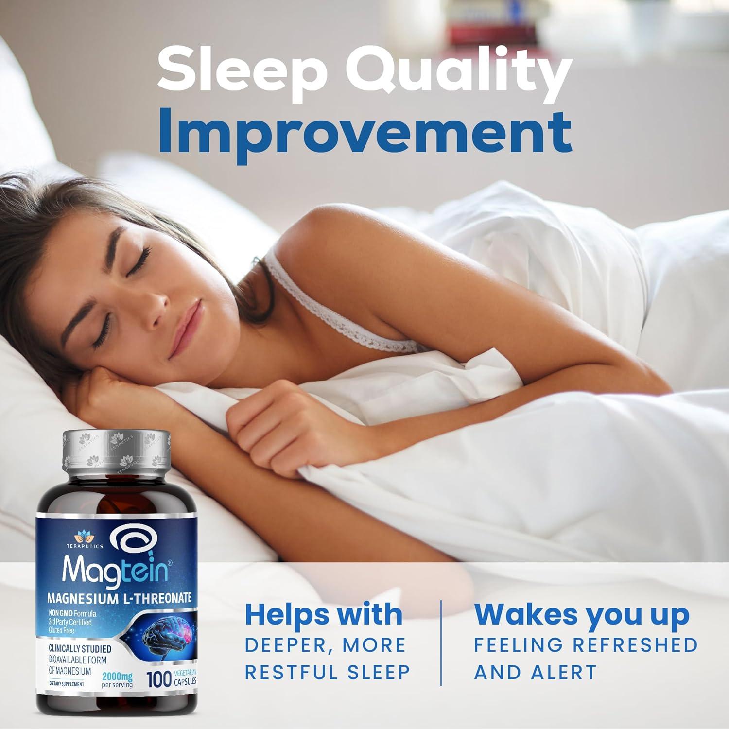 Magnesio L-Treonato Magtein 2000 mg 100 Cápsulas Veganas