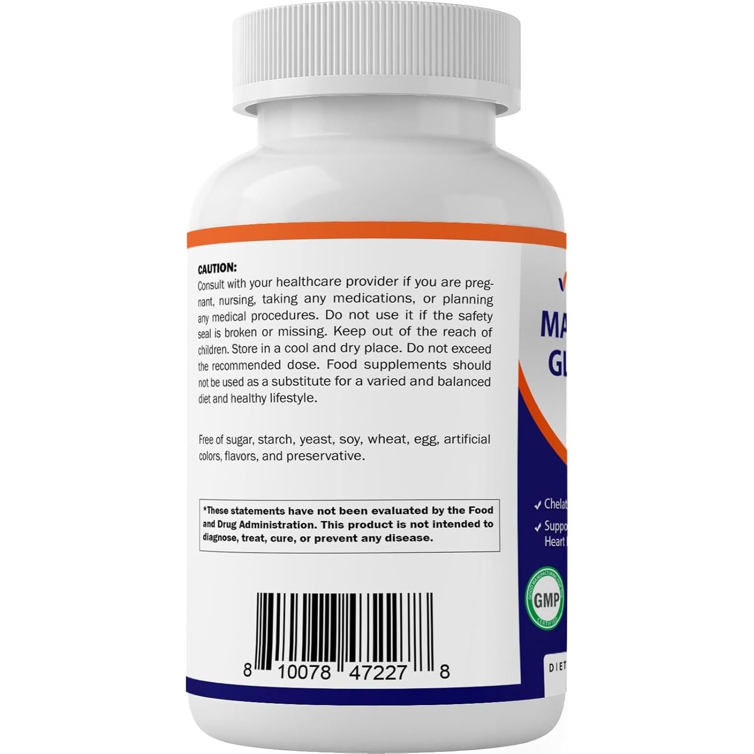 Vitamatic Magnesio Glicinato 500mg 180 Tabletas Vegetarianas