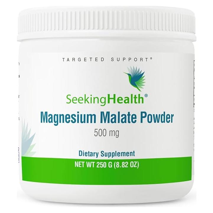 Polvo de Malato de Magnesio Seeking Health 500 mg - 100 Porciones