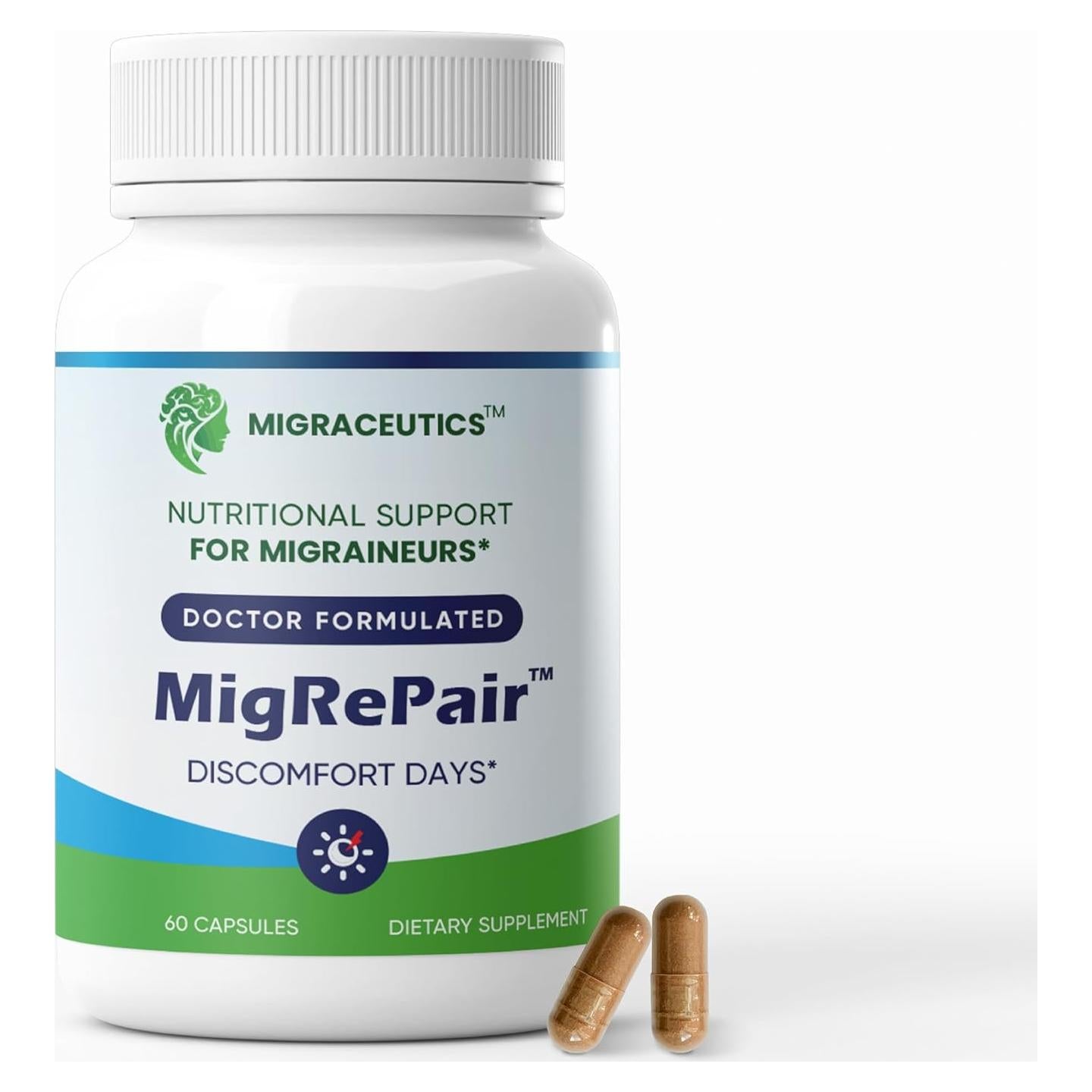 MigRePair Suplemento Herbal para Alivio de Migraña 59g