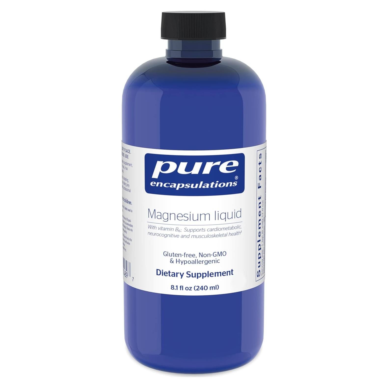 Magnesio Líquido Pure Encapsulations 240 ml - Salud Musculoesquelética