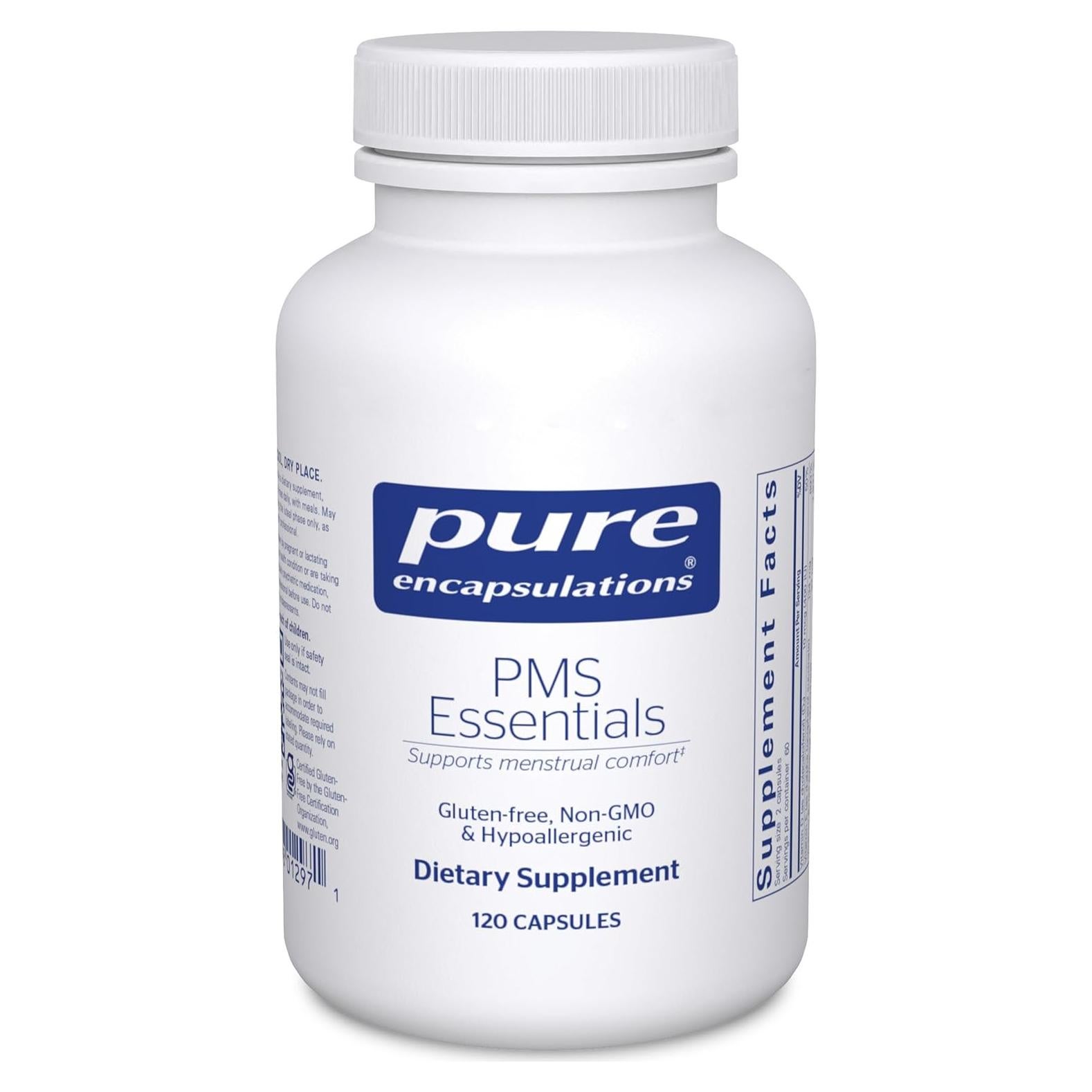 Suplemento Hipoalergénico Pure Encapsulations Esenciales PMS 120 Cápsulas