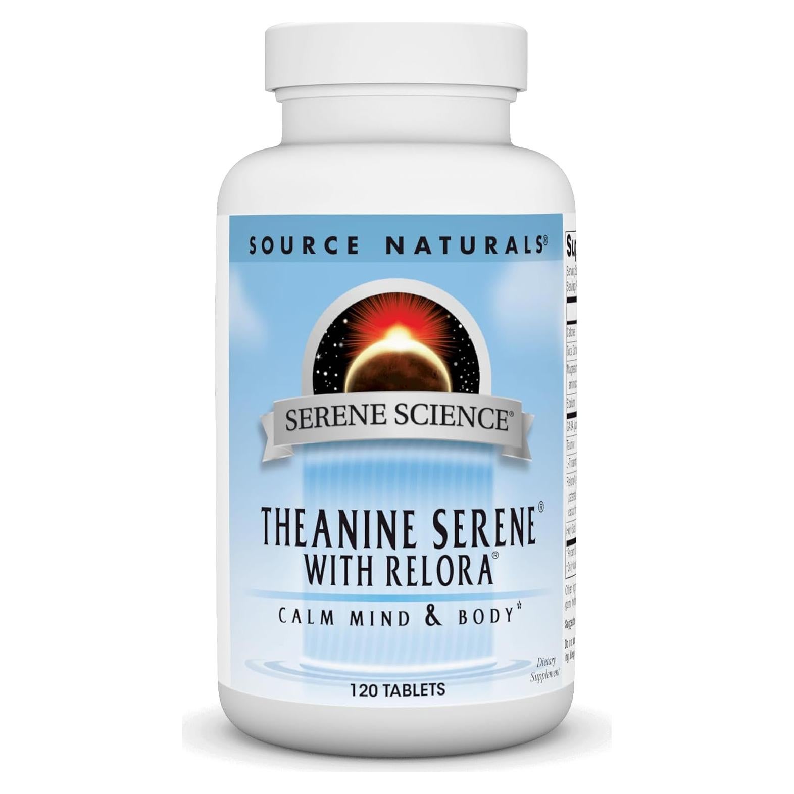 Source Naturals Theanine Serene 120 Tabletas Calmantes