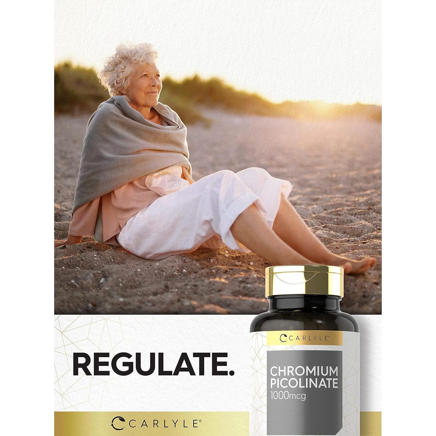 Carlyle Picolinato de Cromo 1000 mcg 360 Tabletas Vegetariano