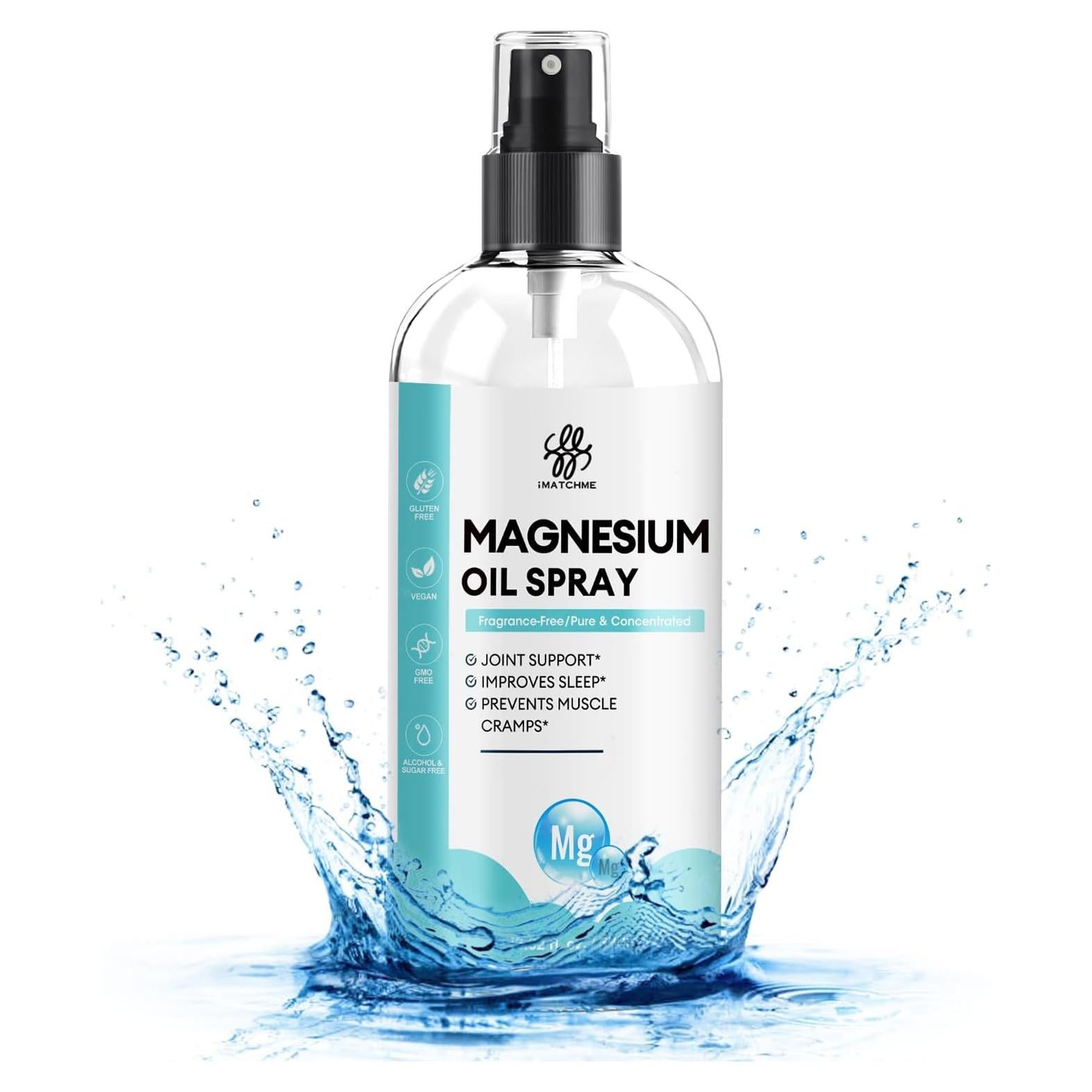 Spray de Aceite de Magnesio iMATCHME 373 g - Alivio Muscular y Sueño