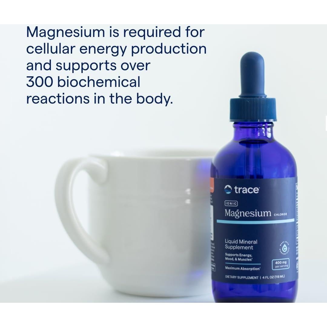 Magnesio Iónico Líquido Trace Minerals 118 ml - Suplemento Salud