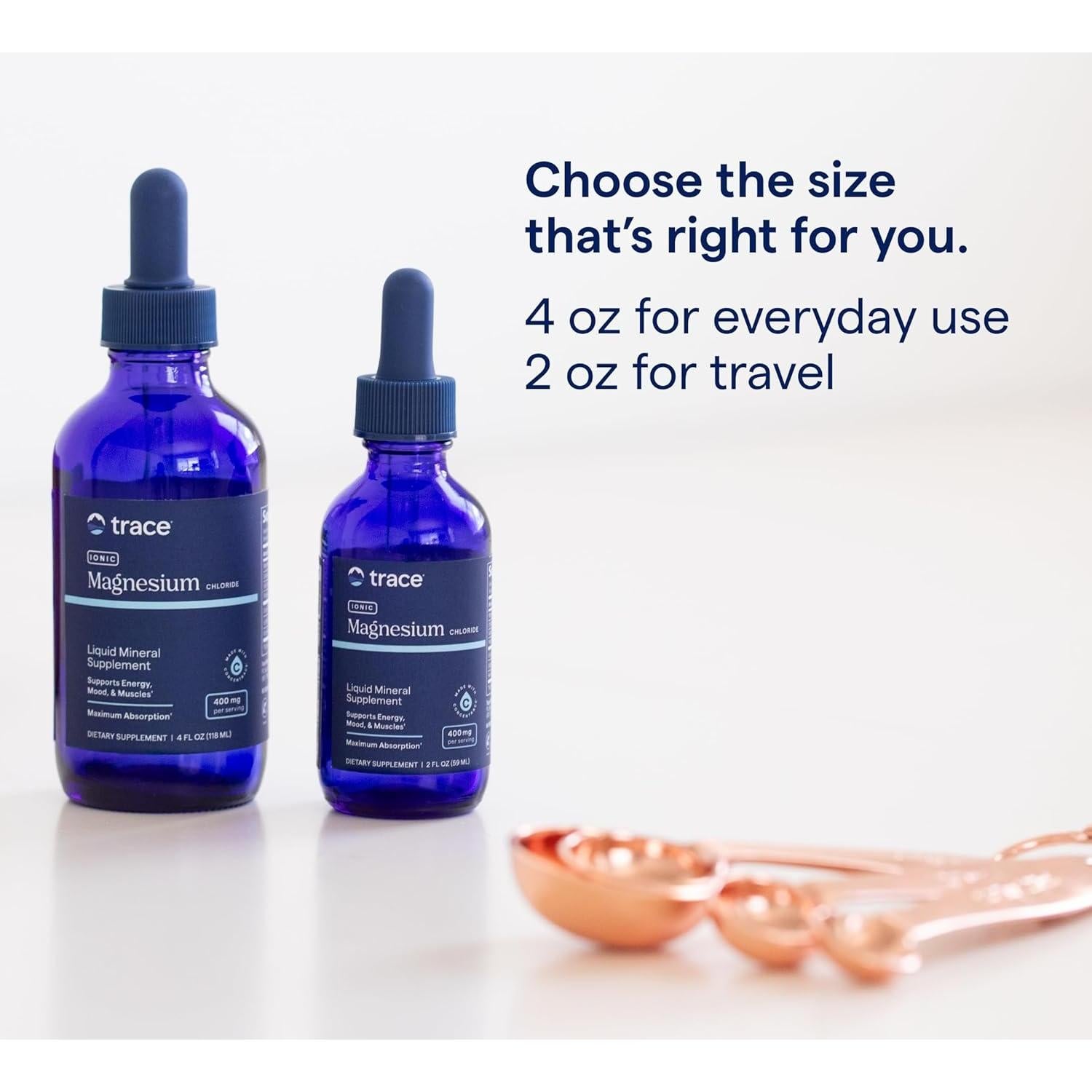 Magnesio Iónico Líquido Trace Minerals 118 ml - Suplemento Salud