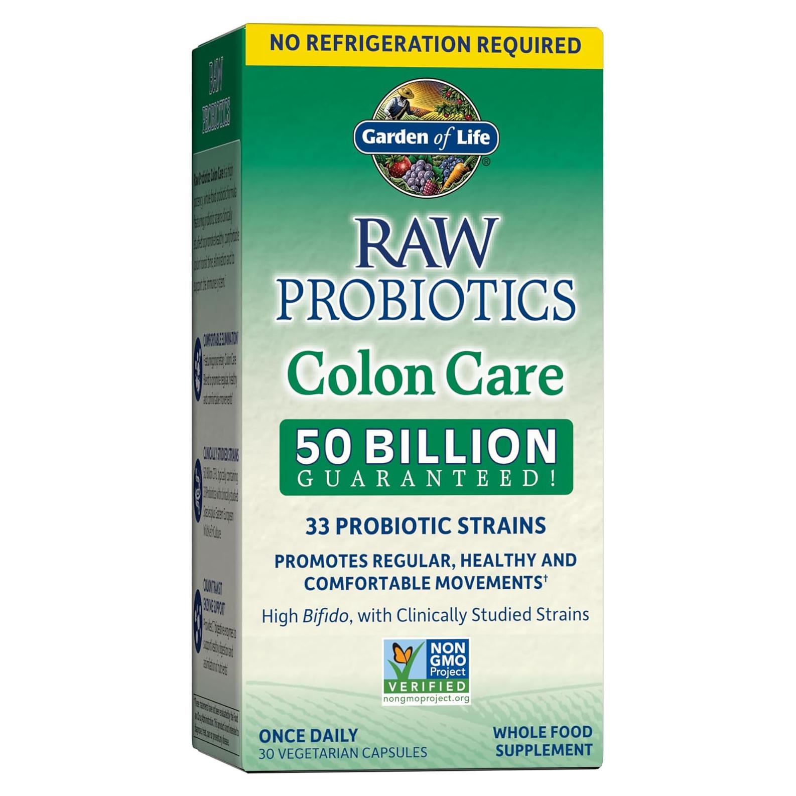 Probioticos Jardín de la Vida Cuidado del Colon 30 Cápsulas