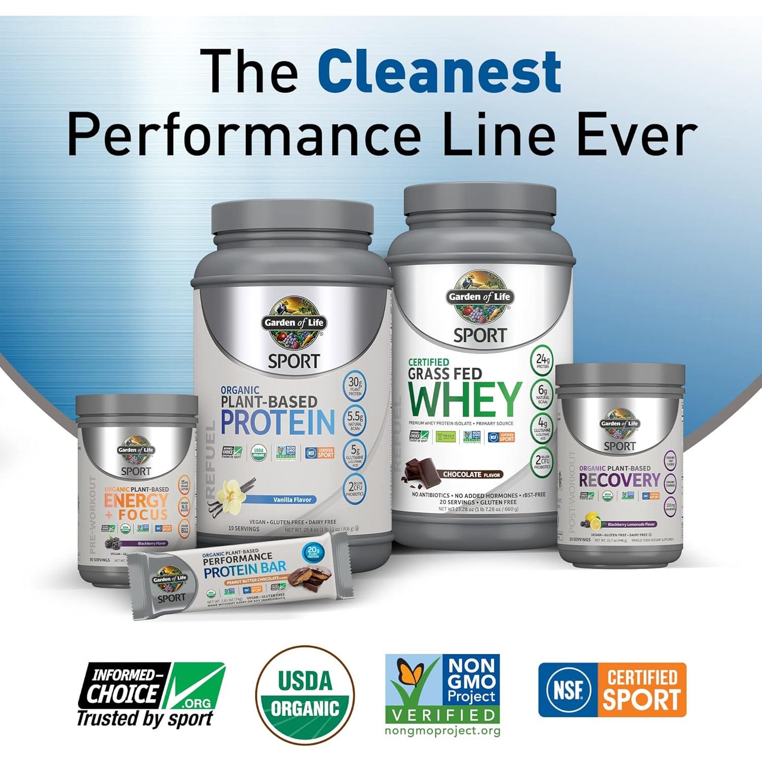 Polvo Pre Entrenamiento Orgánico Jardín de Vida 433.5g Mora