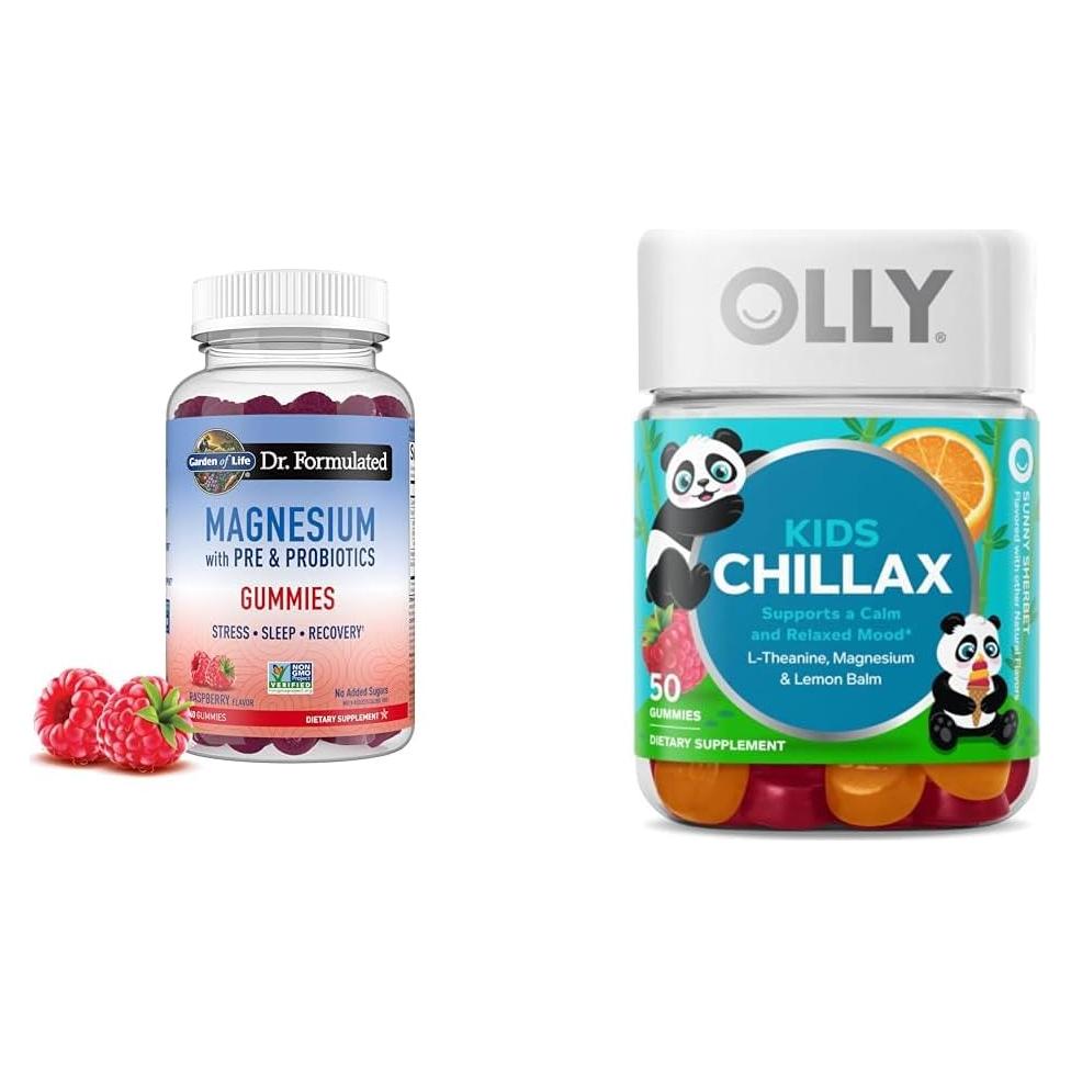 Gominolas de Magnesio Garden of Life y OLLY Kids - 110 Unidades