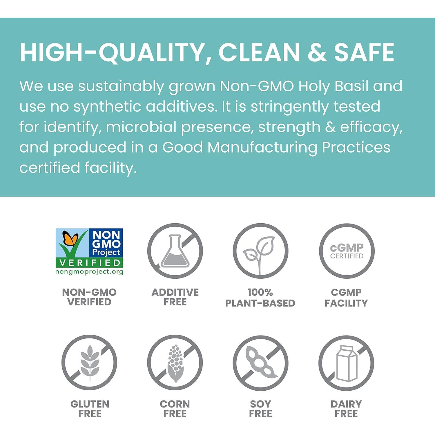 Suplemento Herbal Albahaca Sagrada Himalaya Tulsi 720 mg 60 Cápsulas