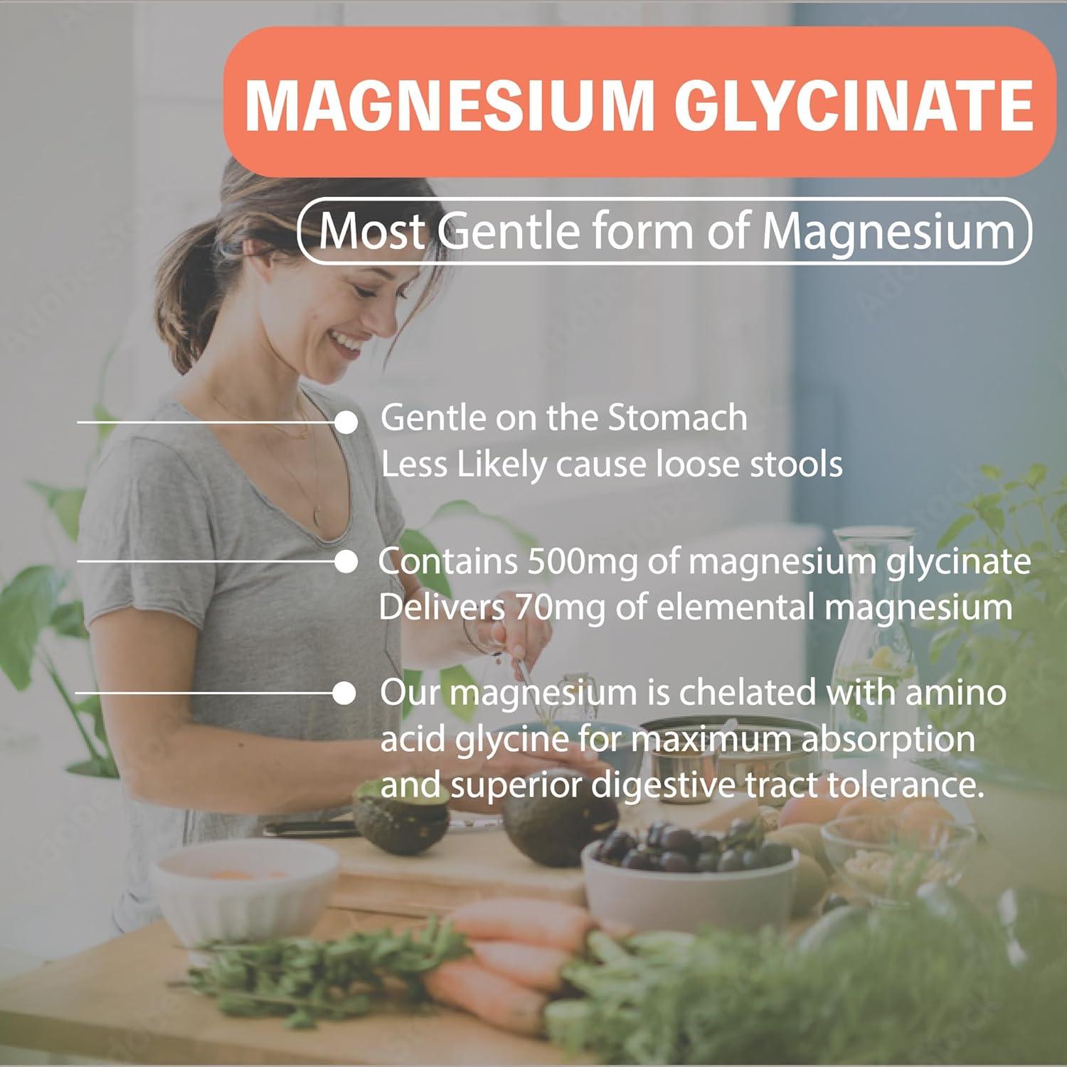 Glicinato de Magnesio 500mg Nature4u - 90 Cápsulas Veganas
