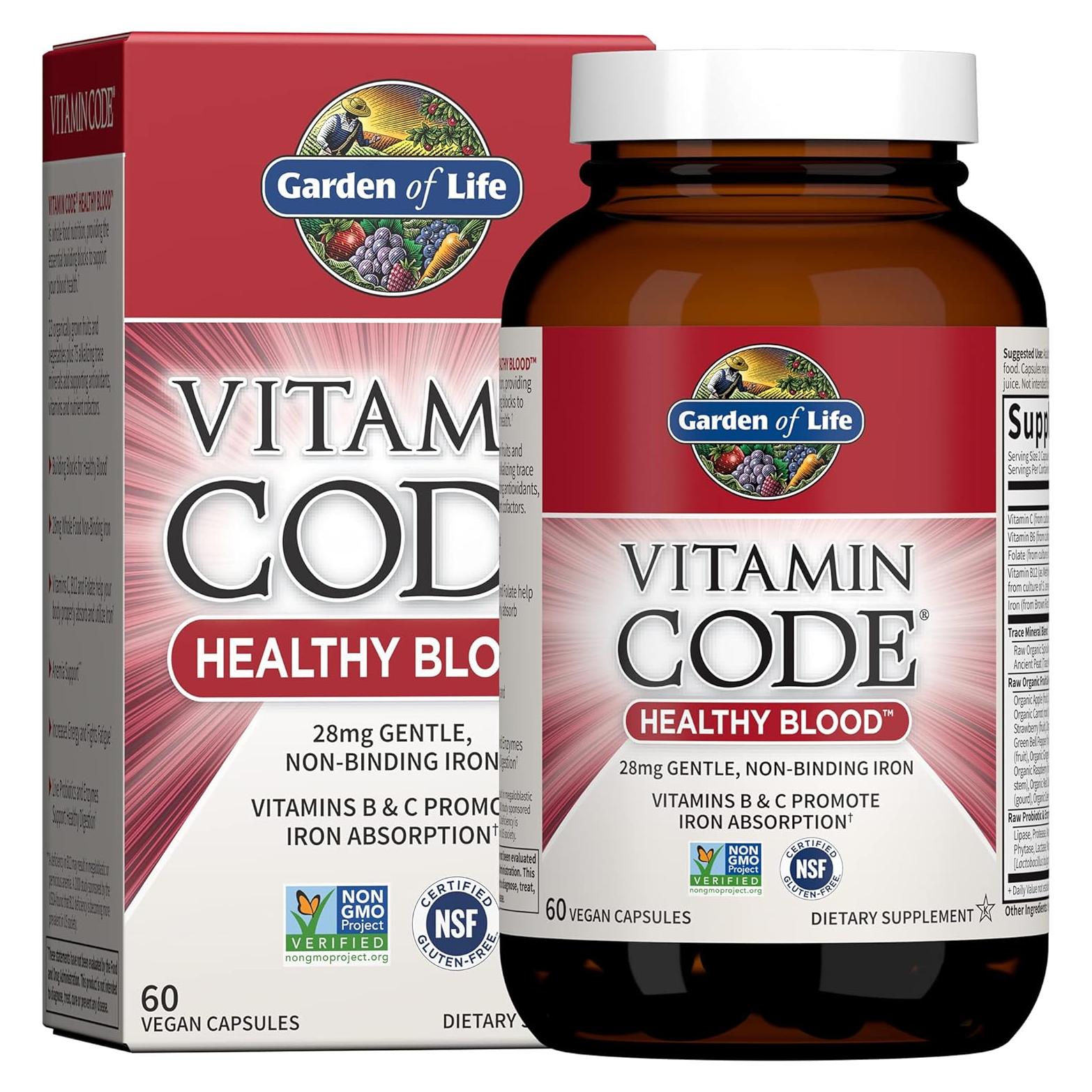 Suplemento de Calcio Crudo Jardín de Vida 60 Cápsulas