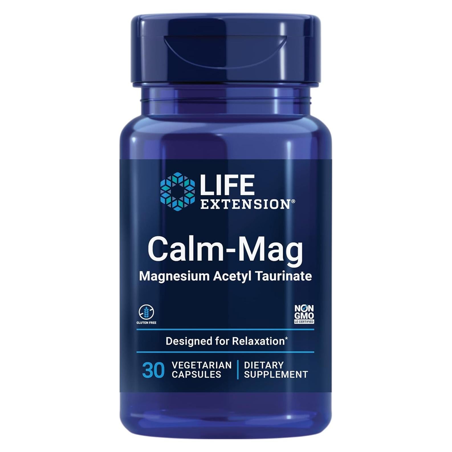 Calm-Mag Life Extension 30 Cápsulas - Magnesio Vegetariano