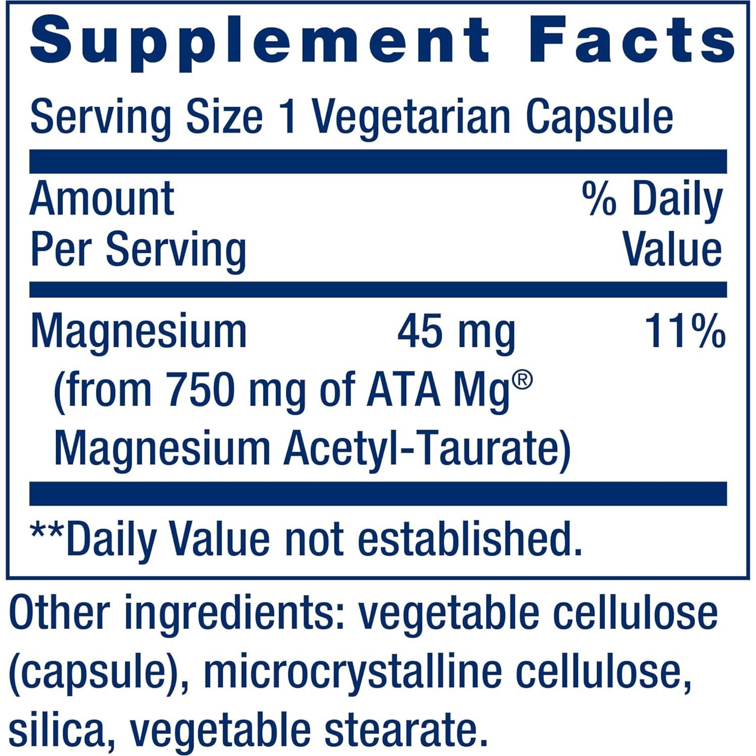 Calm-Mag Life Extension 30 Cápsulas - Magnesio Vegetariano