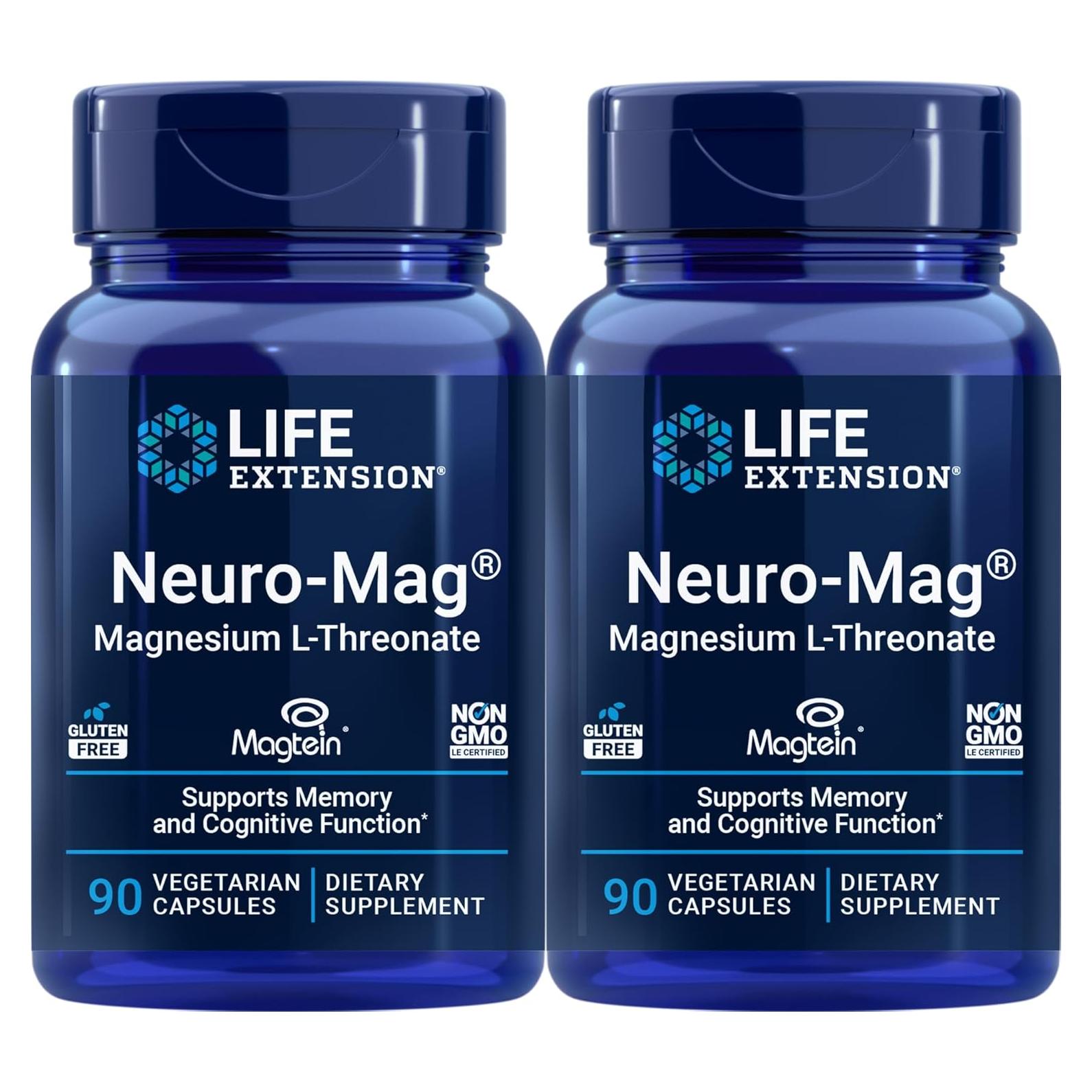 Life Extension Neuro-mag Magnesio L-treonato 90 Cápsulas