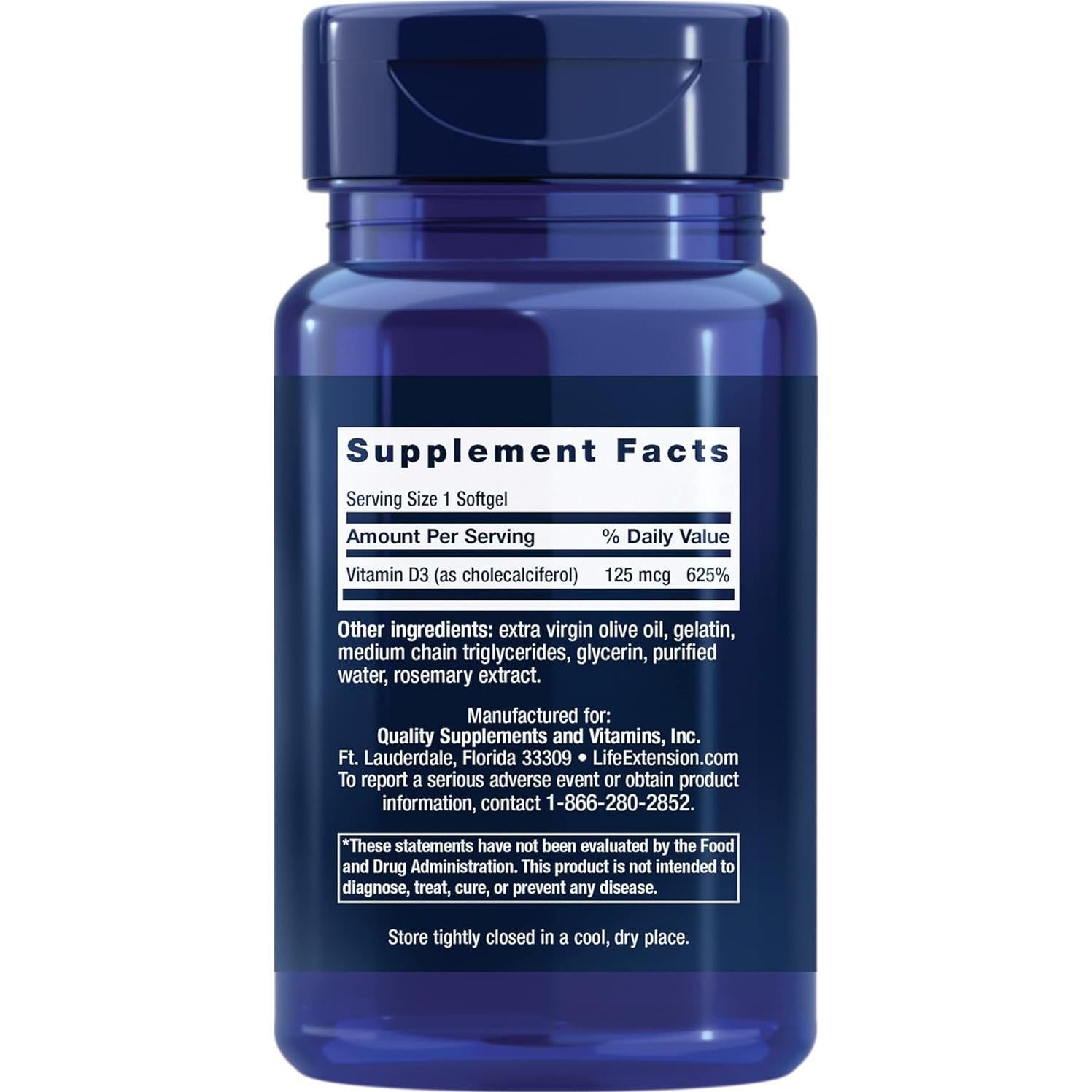 Suplemento de Magnesio L-treonato y Vitamina D3 Life Extension