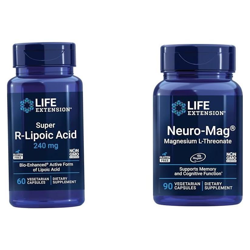 Ácido R-Lipoico Super Life Extension 240 mg 60 Cápsulas