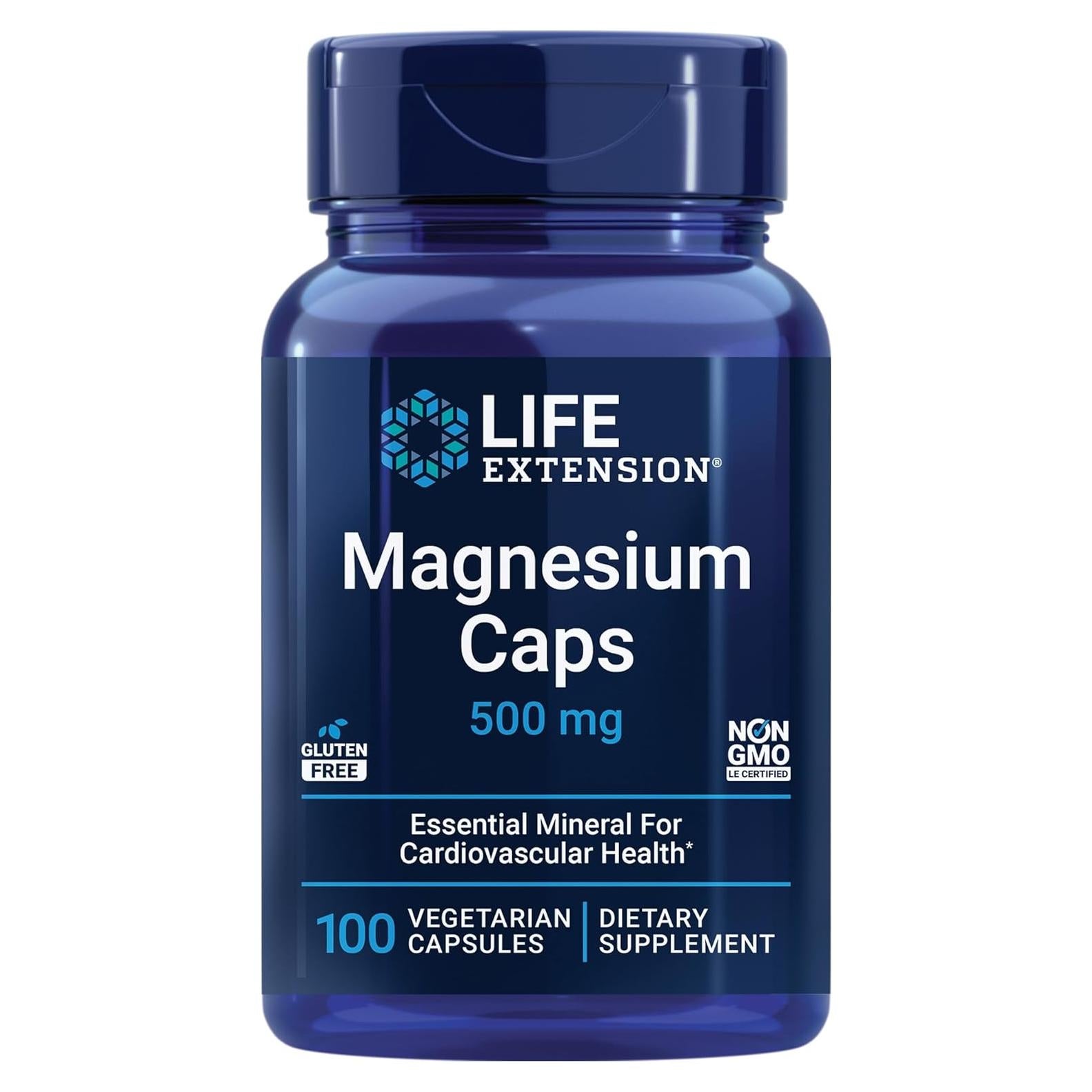 Salud Cardiaca y Ósea Life Extension Vitamina K2 + Magnesio 90 Cápsulas