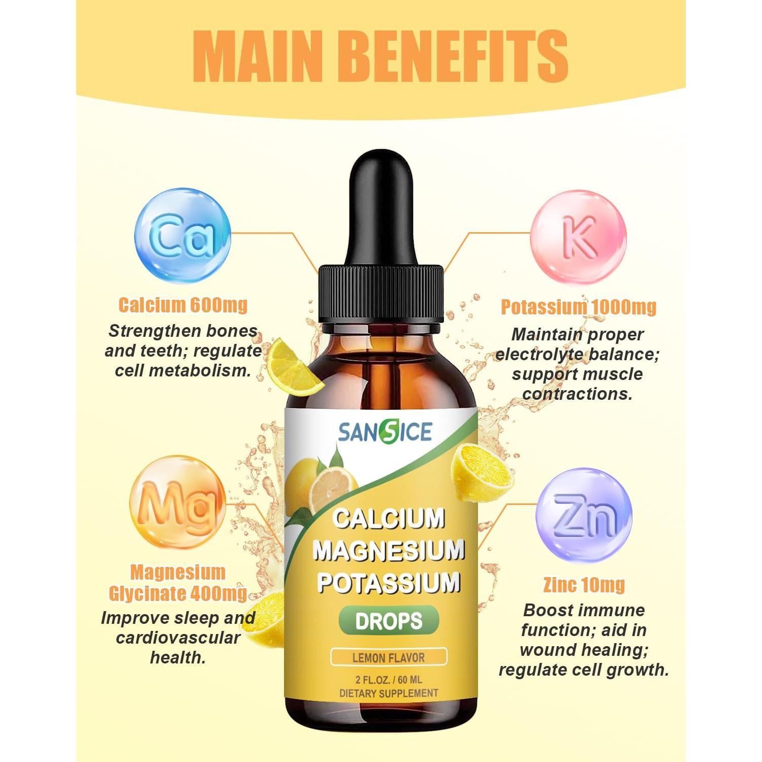 Gotas Líquidas de Calcio, Magnesio y Potasio SANSICE 60ml