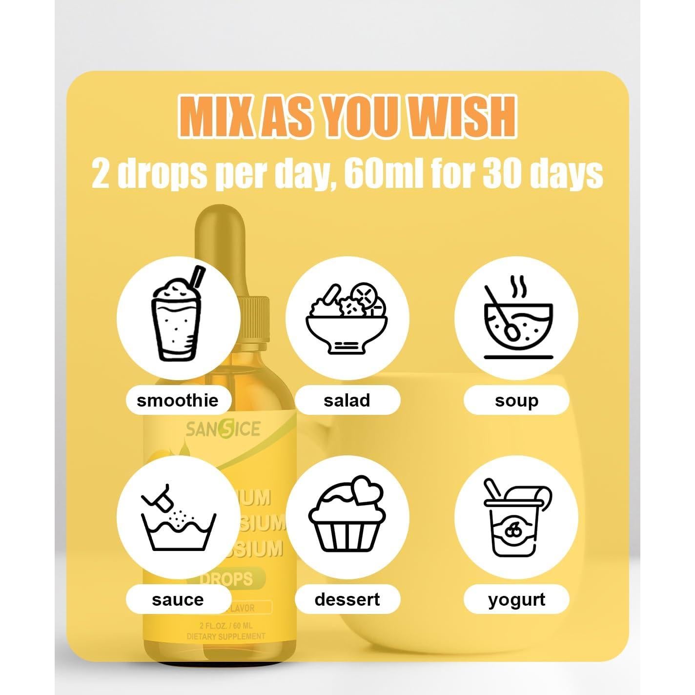 Gotas Líquidas de Calcio, Magnesio y Potasio SANSICE 60ml