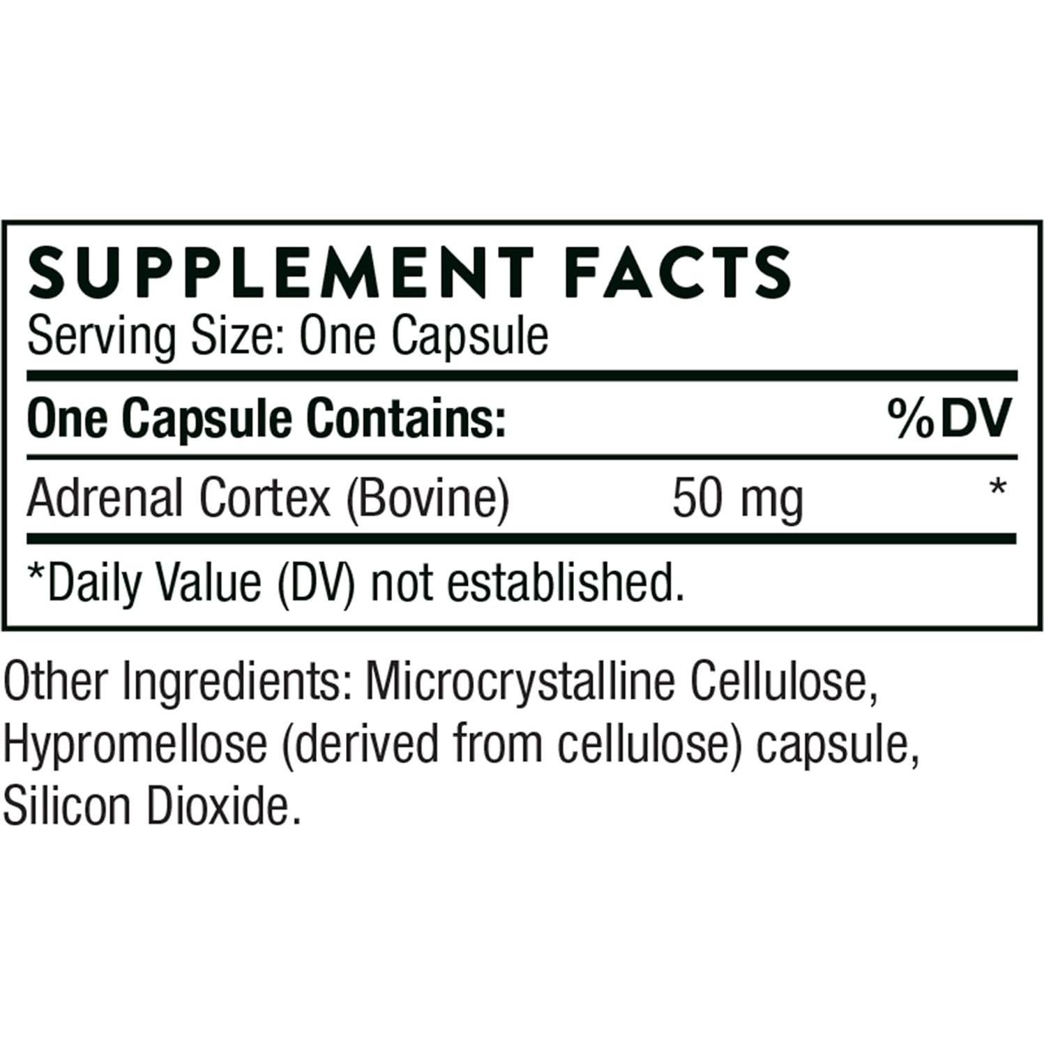 Suplemento Corte Adrenal Thorne - 60 Cápsulas para Estrés y Fatiga