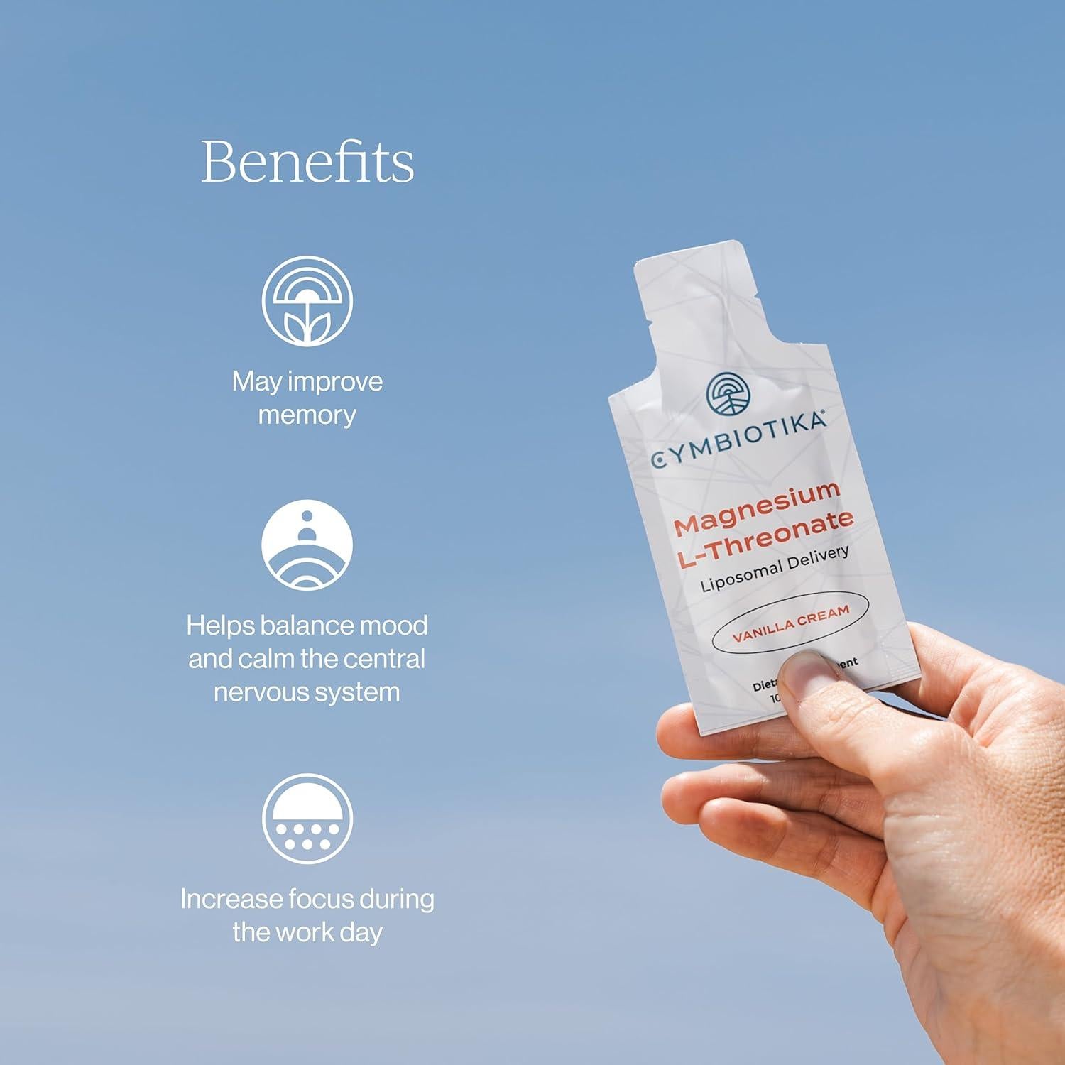 Suplemento de Magnesio L-Treonato Cymbiotika 60ml - Salud Cerebral