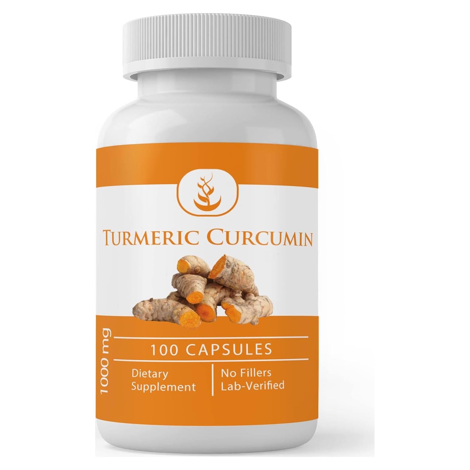 Cápsulas de Cúrcuma Curcumina Ingredientes Originales 100 Unidades