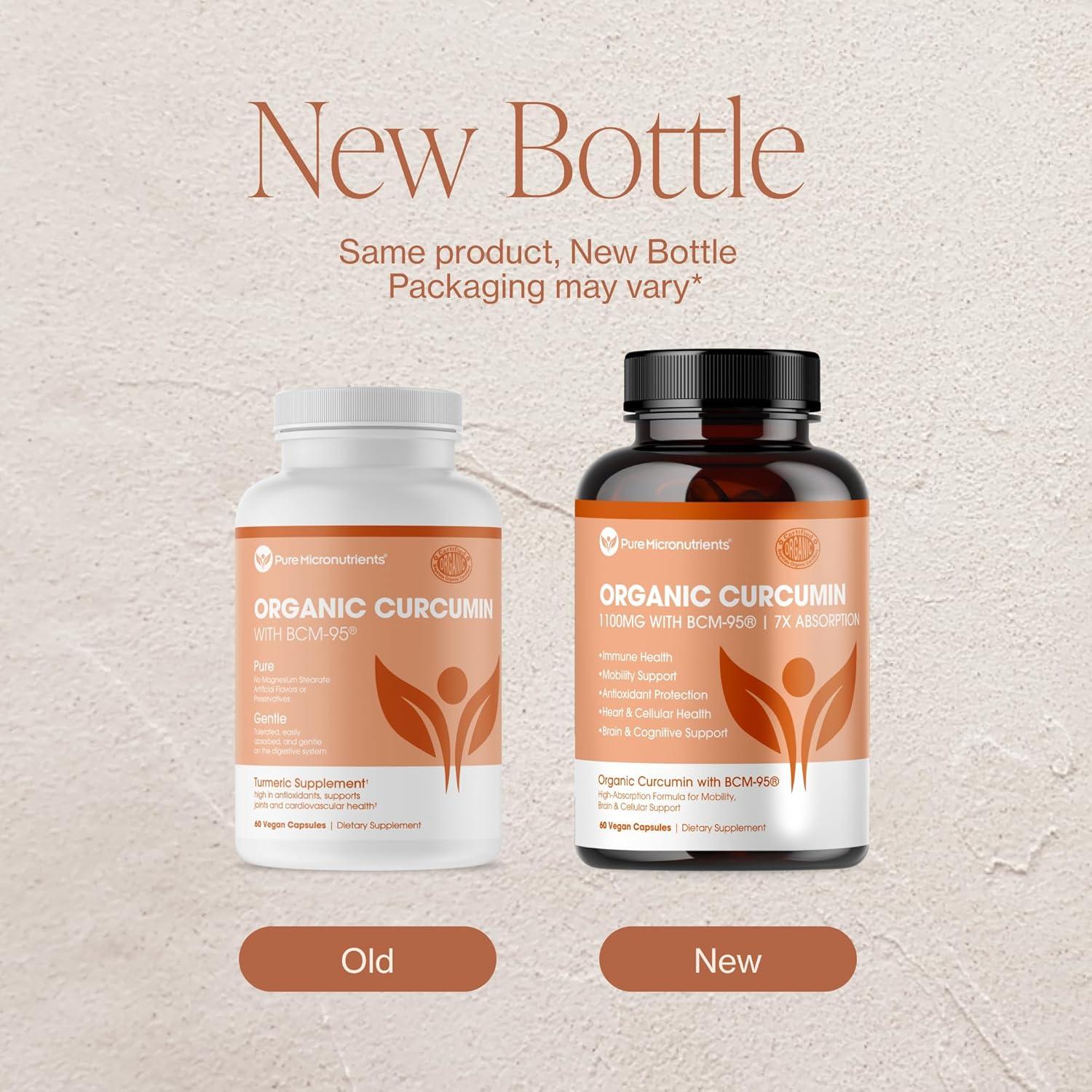 Cápsulas de Cúrcuma Orgánica 1000mg Pure Micronutrients - 60 Unidades