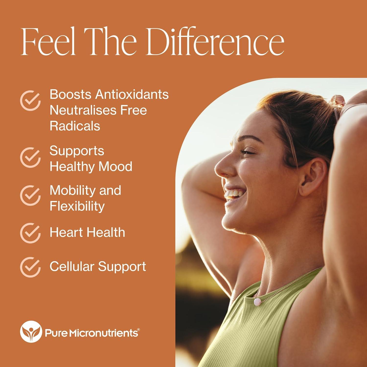 Cápsulas de Cúrcuma Orgánica 1000mg Pure Micronutrients - 60 Unidades