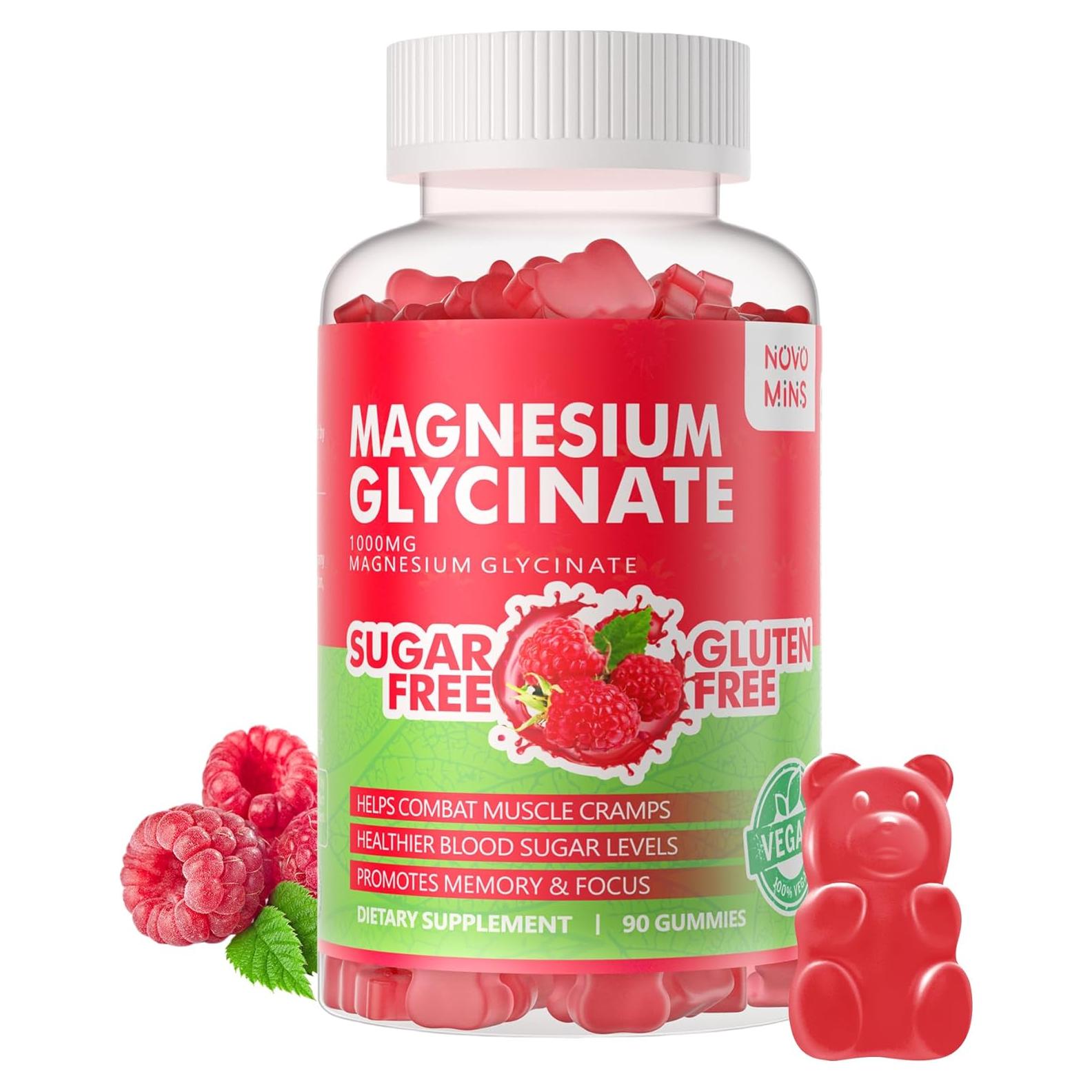 Gominolas de Glicinato de Magnesio 1000mg Novomins - 90 Unidades