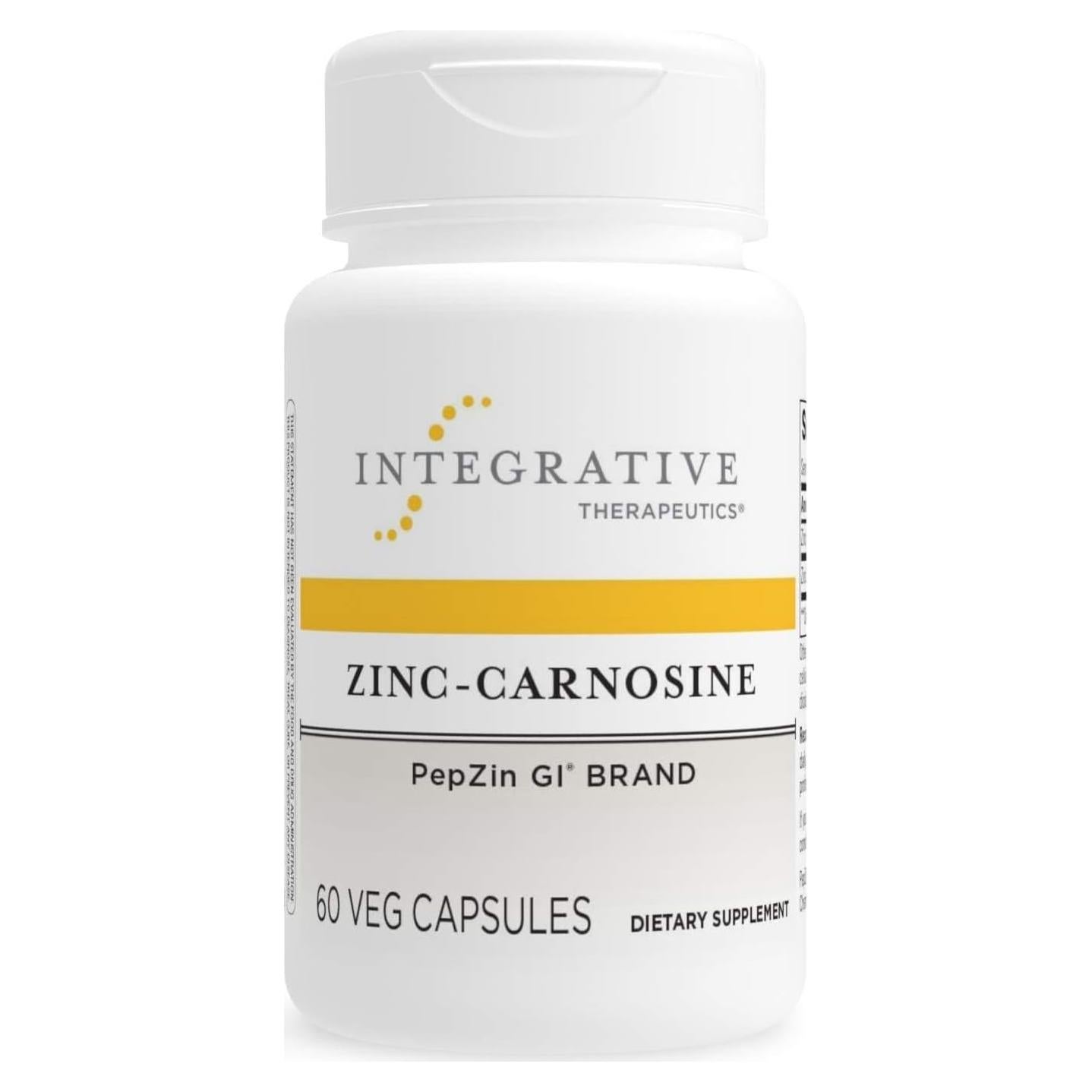 Suplemento Zinc-Carnosina Integrative Therapeutics 60 Cápsulas