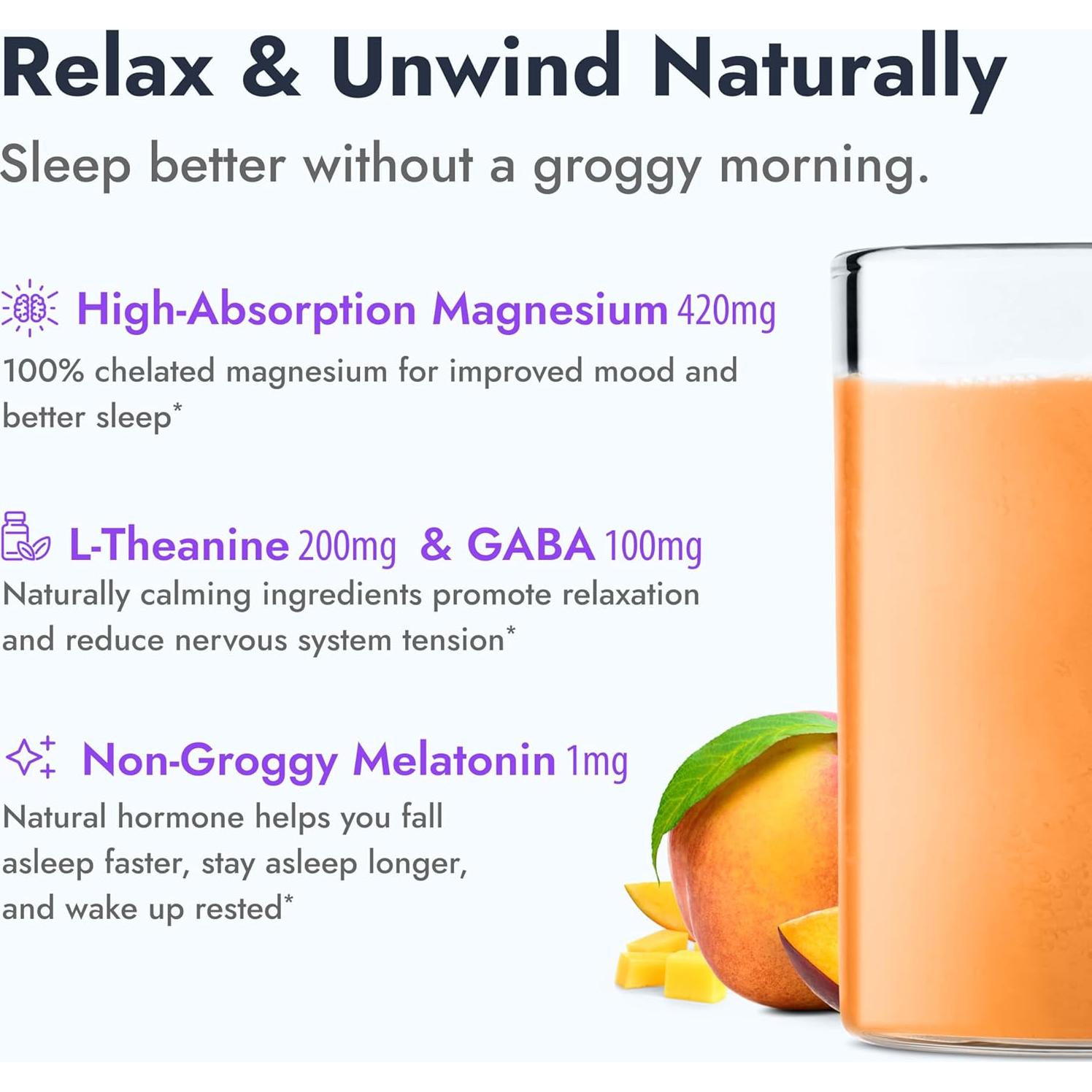 Suplemento en Polvo Zipfizz Calm Durazno Mango 345 g