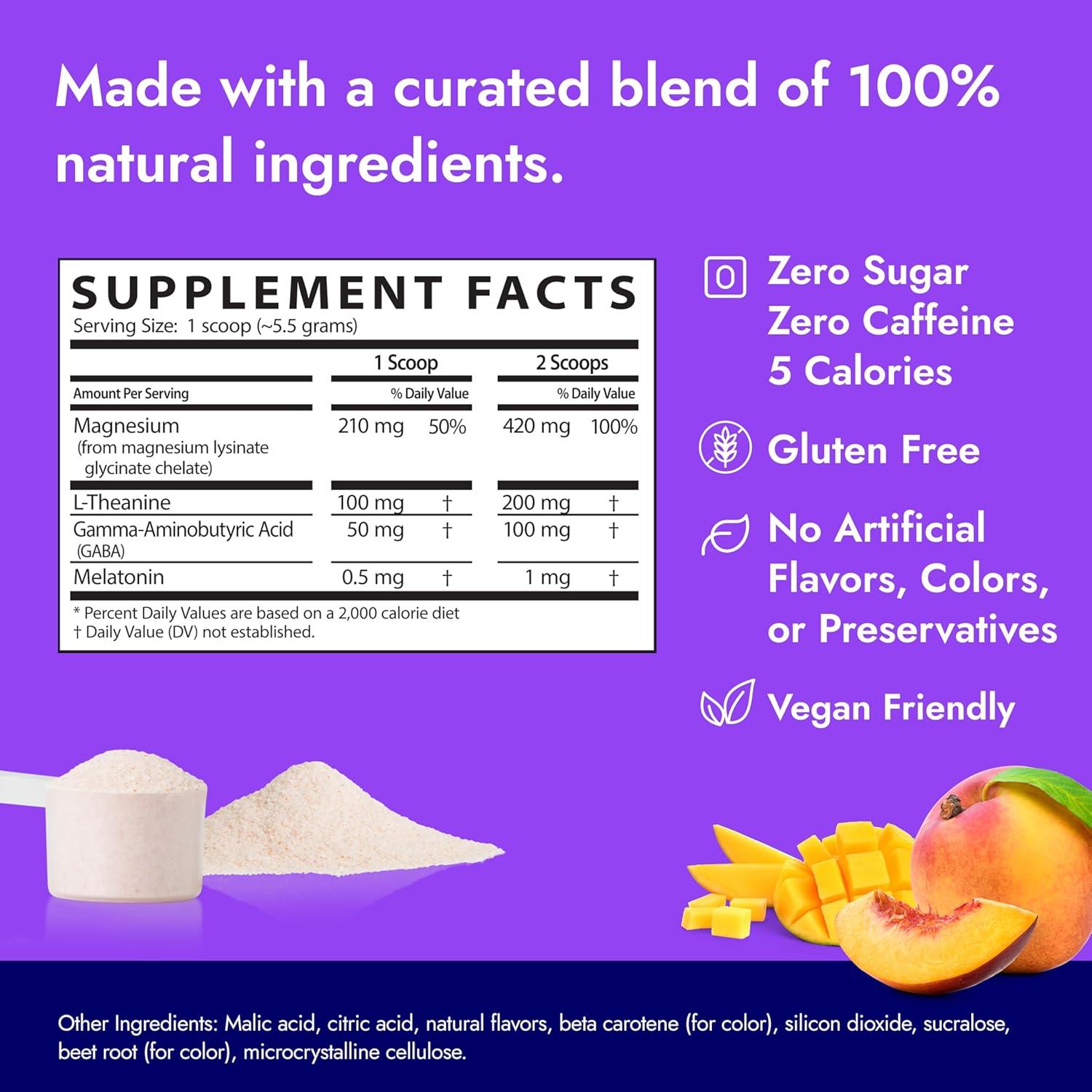 Suplemento en Polvo Zipfizz Calm Durazno Mango 345 g