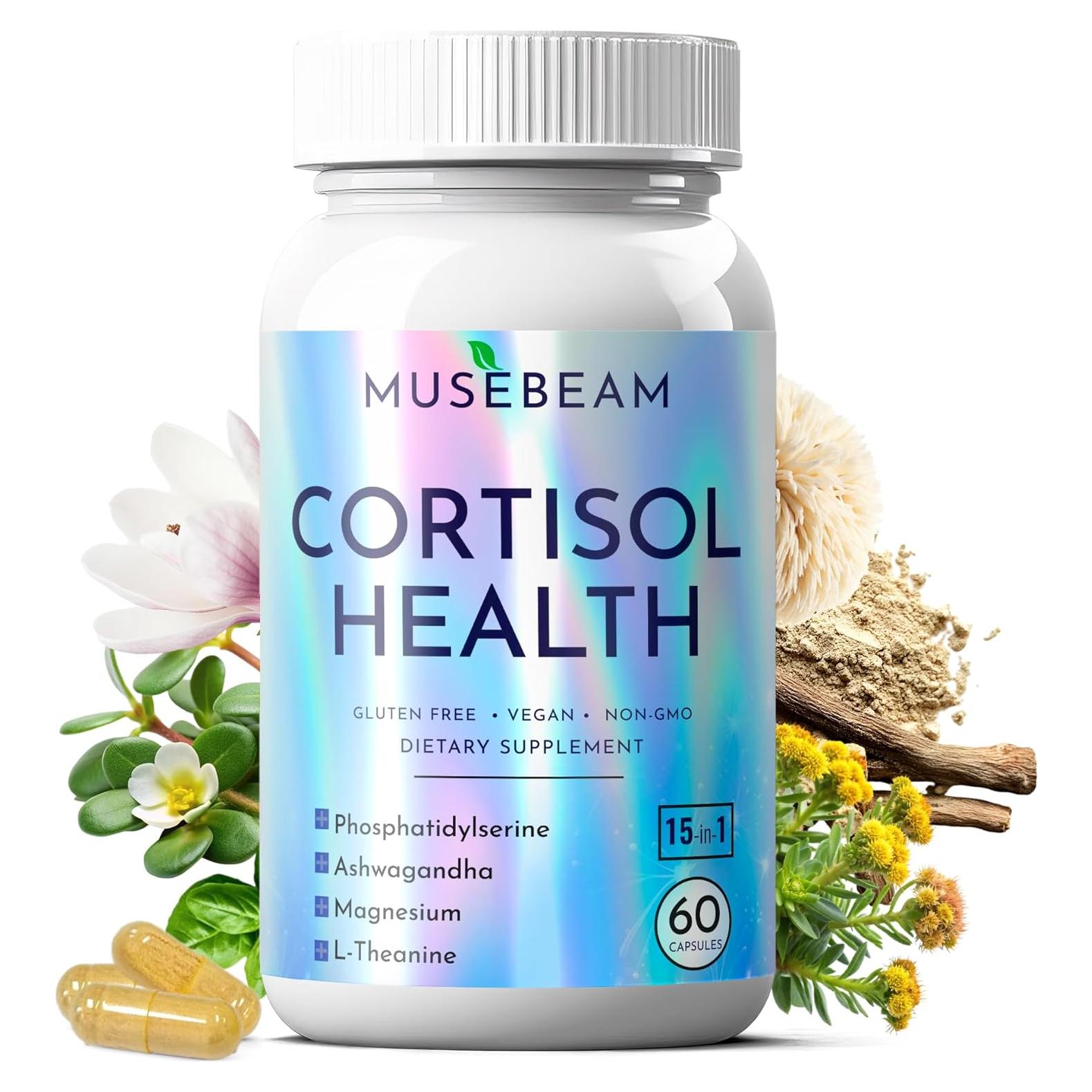 Suplemento Detox de Cortisol MuseBeam 60 Cápsulas - Control Estrés