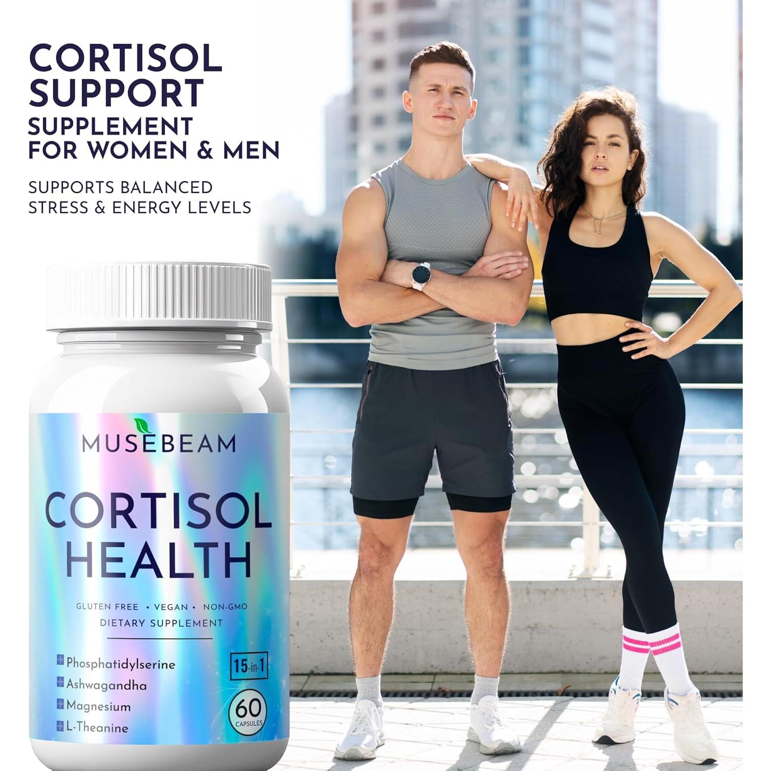 Suplemento Detox de Cortisol MuseBeam 60 Cápsulas - Control Estrés