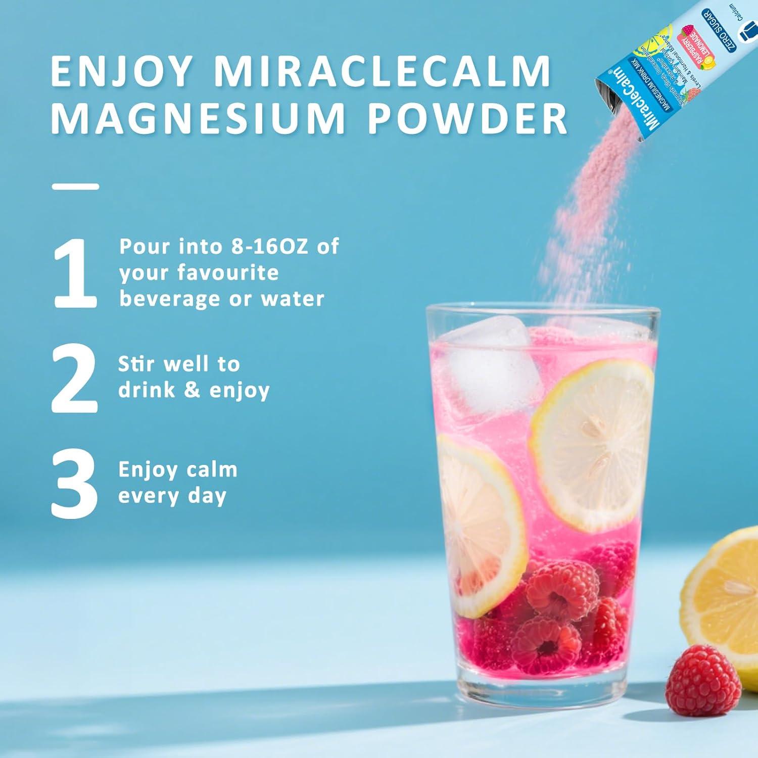 Mezcla en Polvo MiracleCalm 89.4g - Suplemento de Magnesio y Calcio