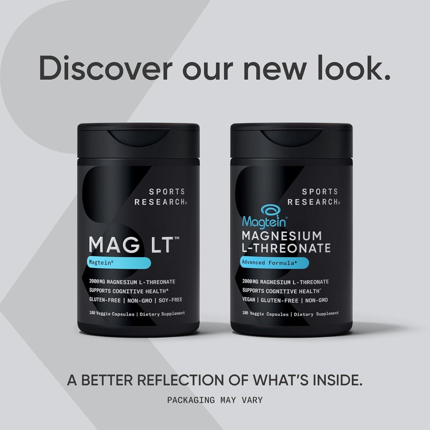 Cápsulas de Magnesio L-Treonato Magtein Sports Research 180 Unidades