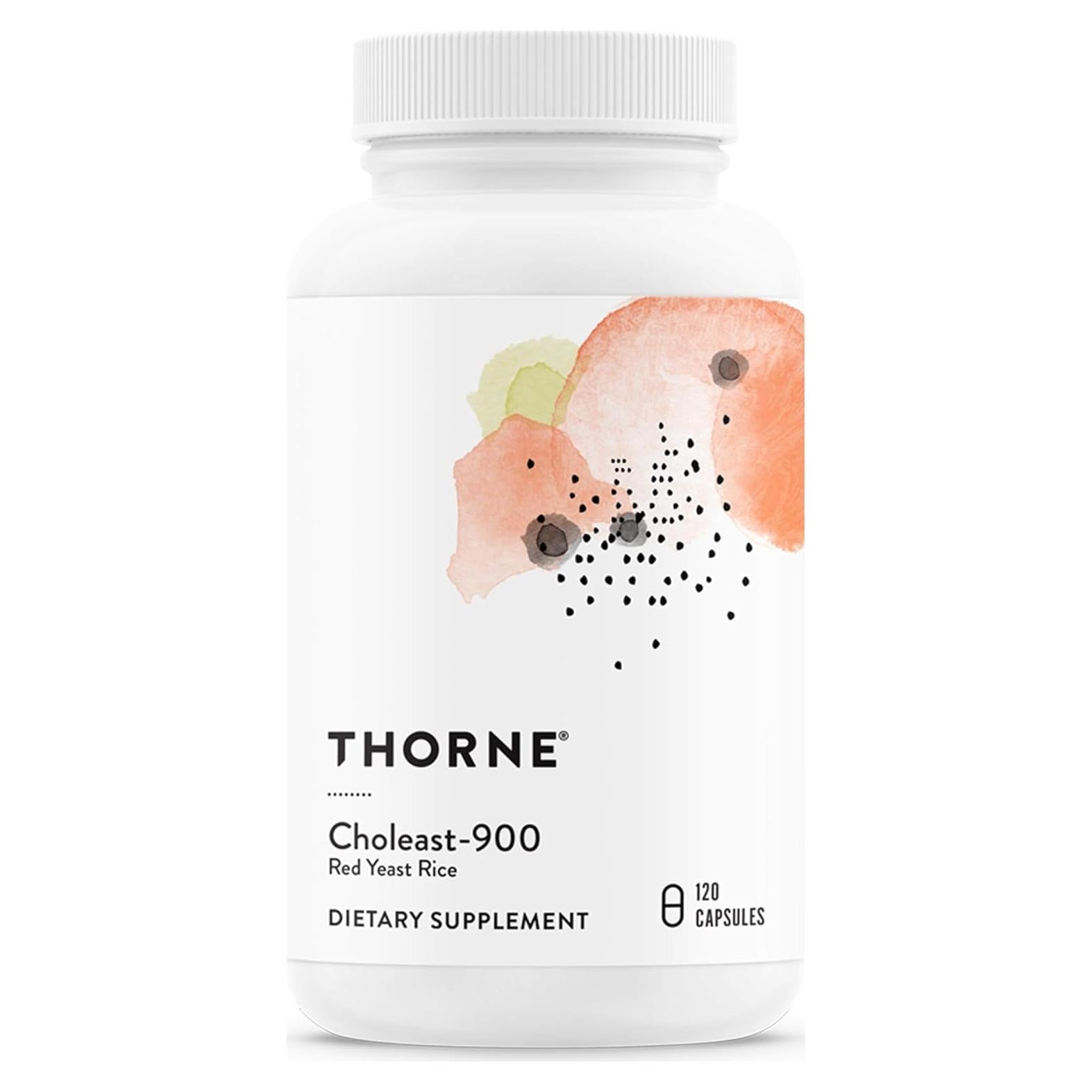 Suplemento Choleast-900 Thorne 900mg Arroz de Levadura Roja 120 Cápsulas