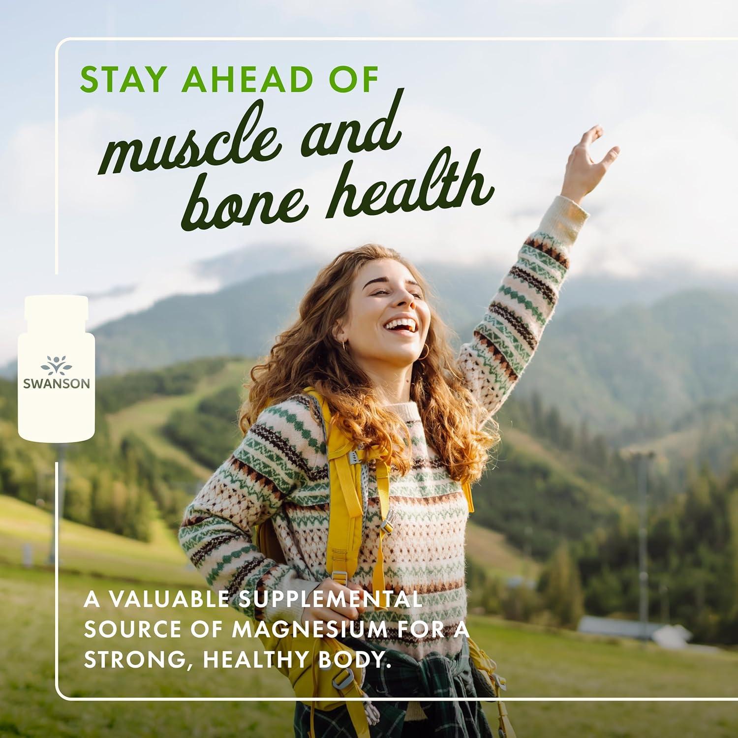 Complejo de Magnesio Triple Swanson - 100 Cápsulas 400mg