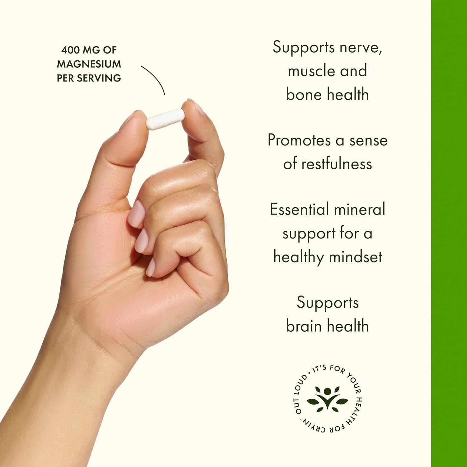 Complejo de Magnesio Triple Swanson - 100 Cápsulas 400mg