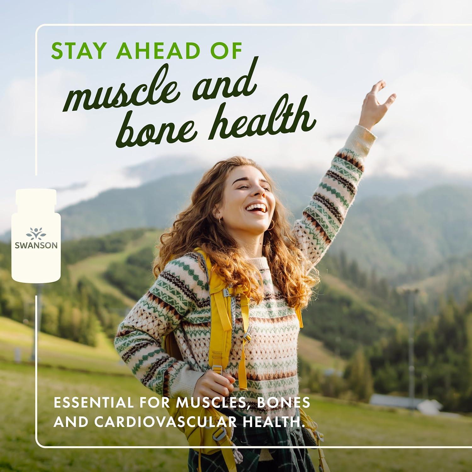 Suplemento de Magnesio Swanson 200 mg 250 Cápsulas