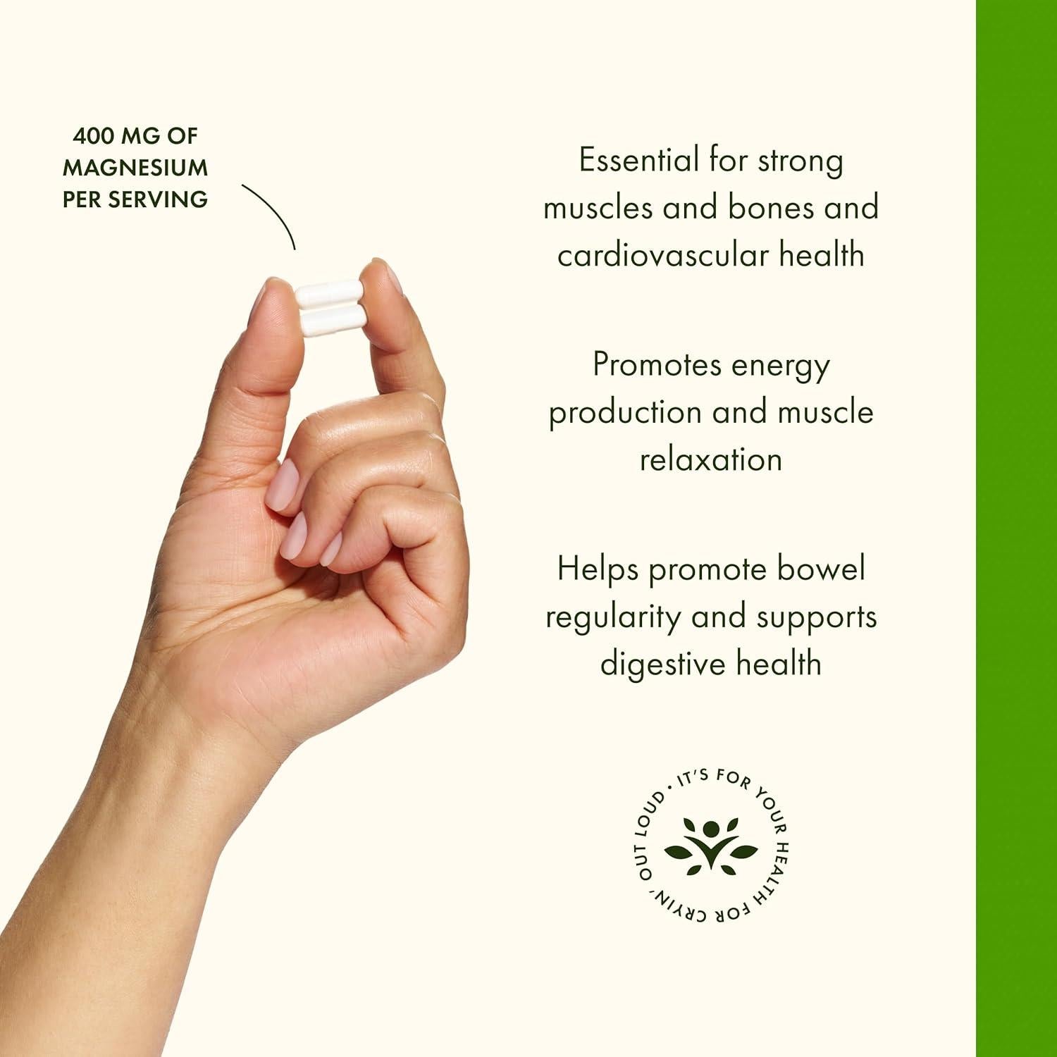 Suplemento de Magnesio Swanson 200 mg 250 Cápsulas