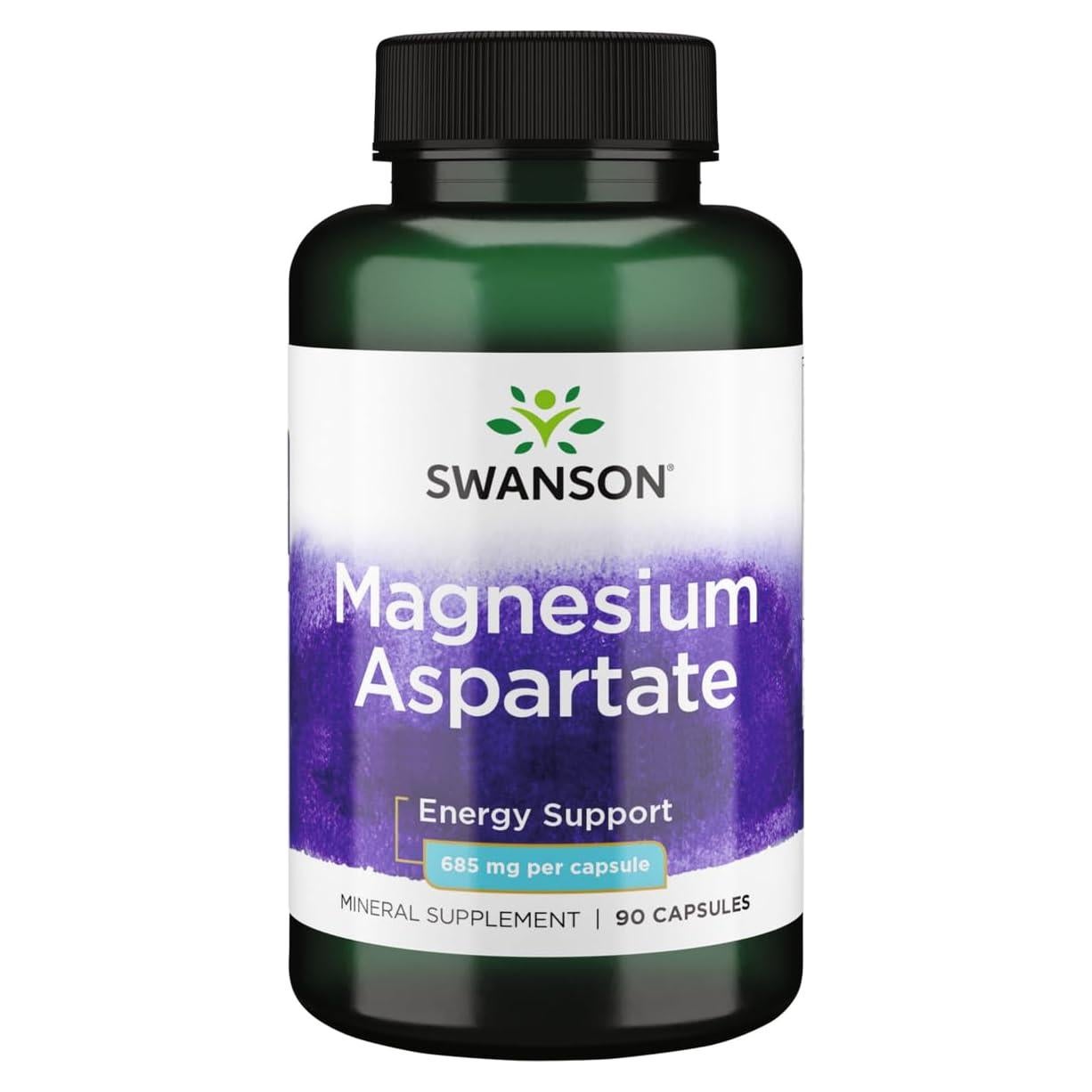Aspartato de Magnesio Swanson 685 mg 90 Cápsulas Energía