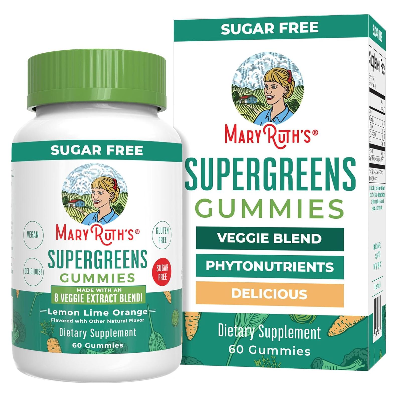 Gomitas Super Greens MaryRuth Organics | Veganas | 60 unidades