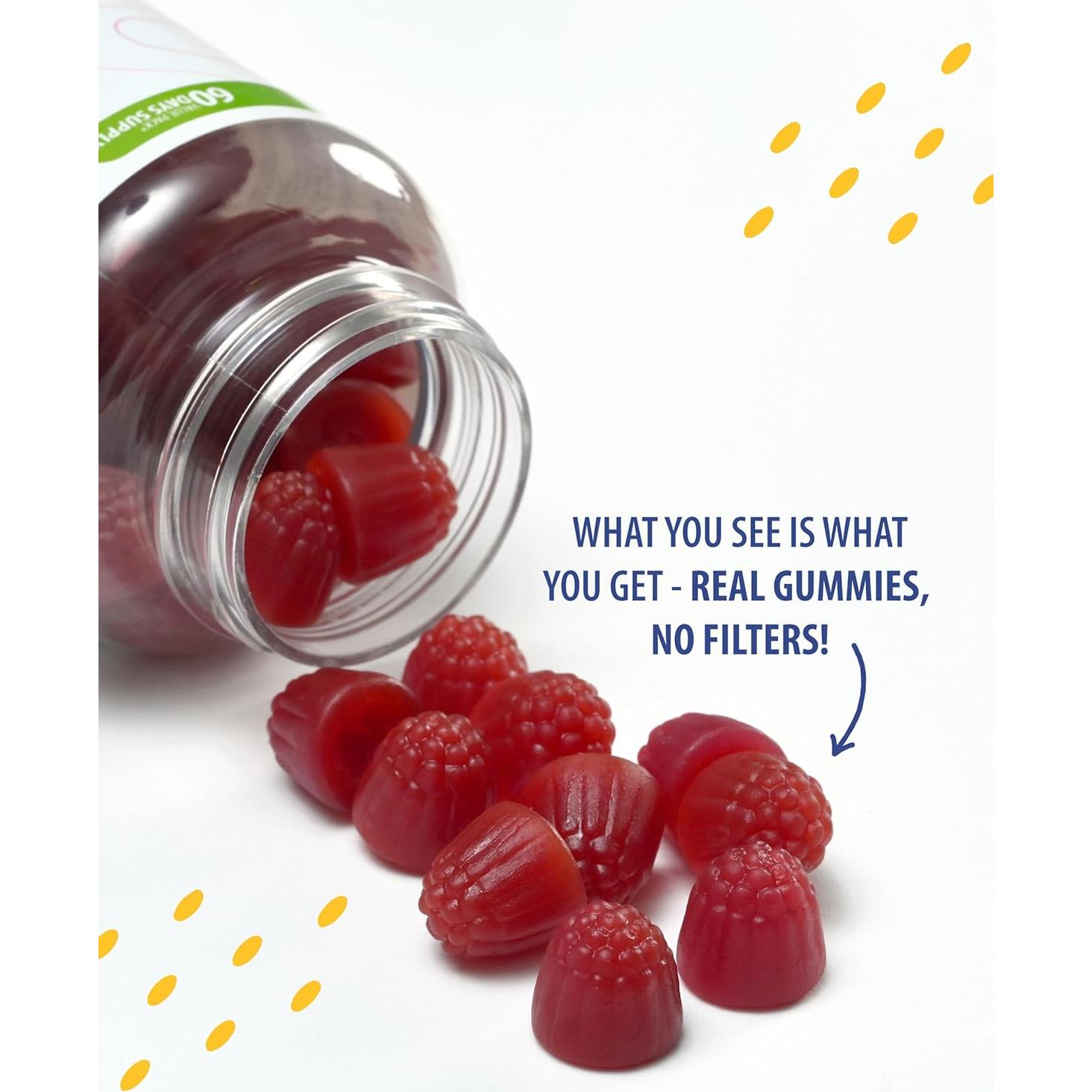 Gomitas de Magnesio Sin Azúcar Sunny Sam 500mg para Niños